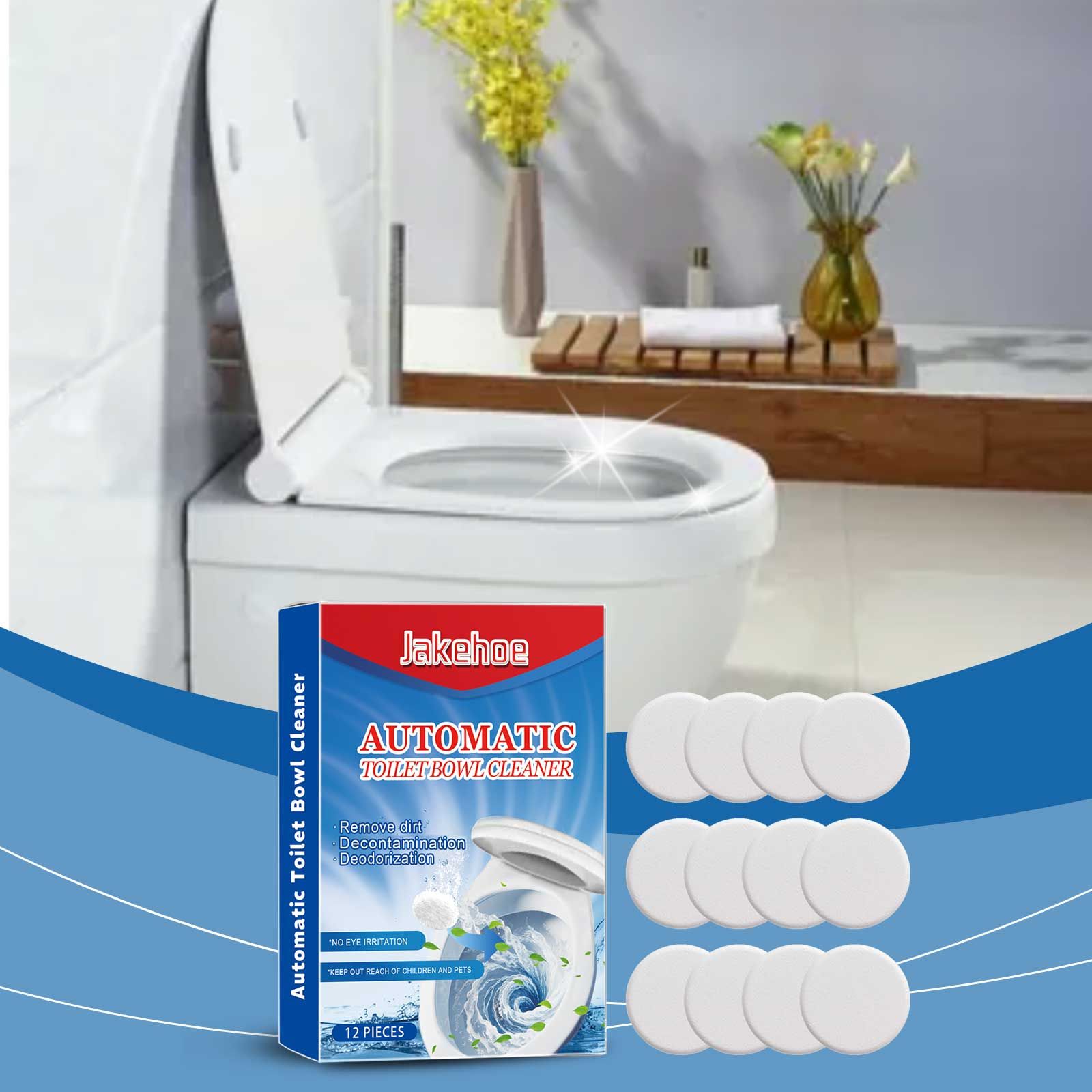 JAKEHOE Automatic Toilet Bowl Cleaning Tablets, 12 Pieces photo 7