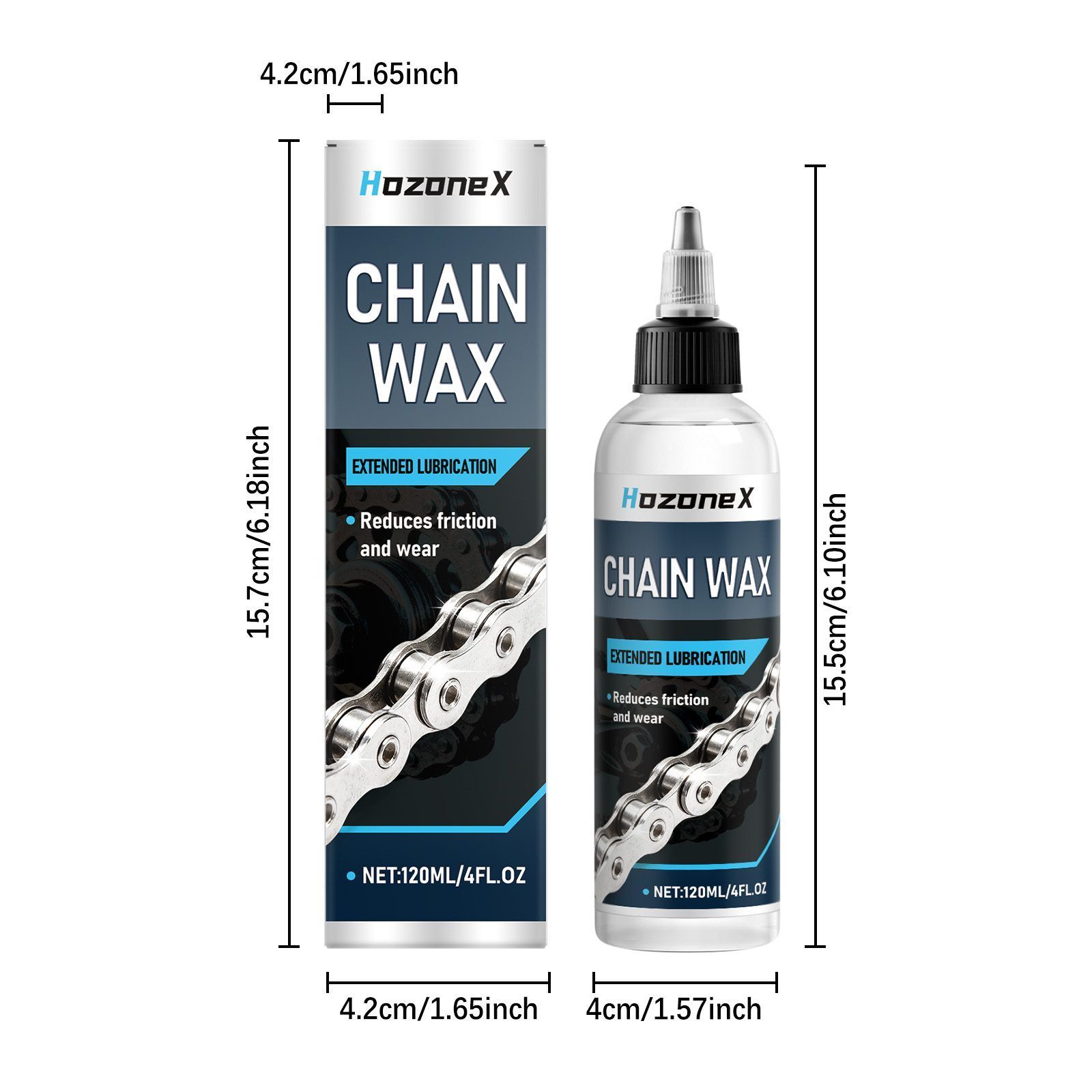 HozoneX Bicycle Chain Wax Lubricant, 120 ml photo 2
