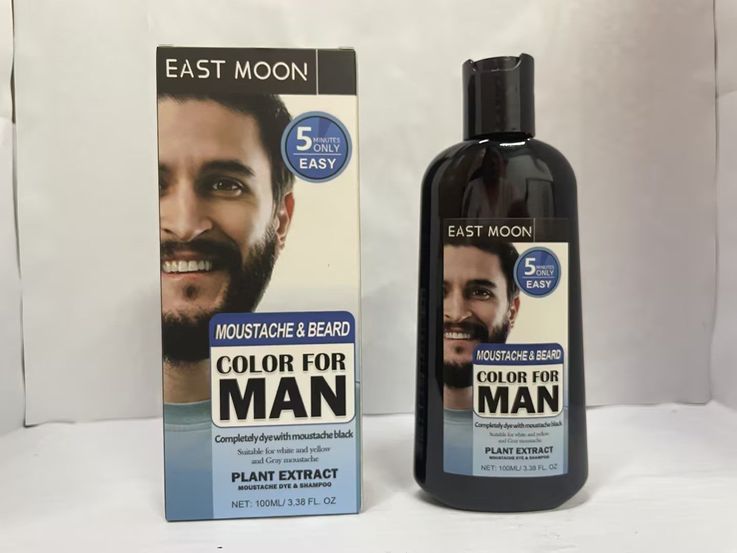 EAST MOON Beard Hair Color Shampoo, 100 ml photo 5