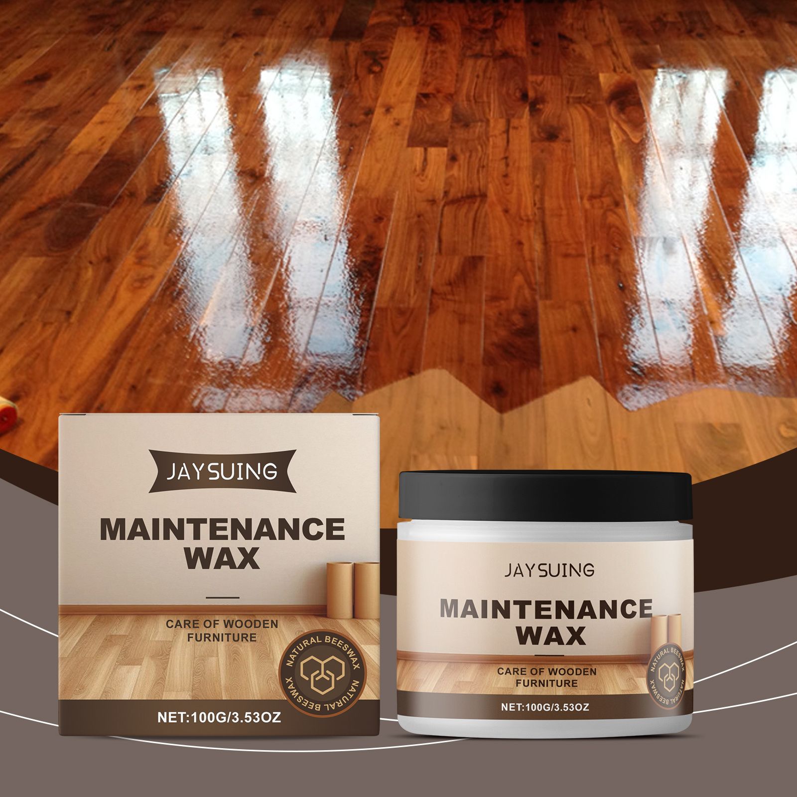 JAYSUING Wood Floor Care Wax, 100 g / 1 Jar photo 5