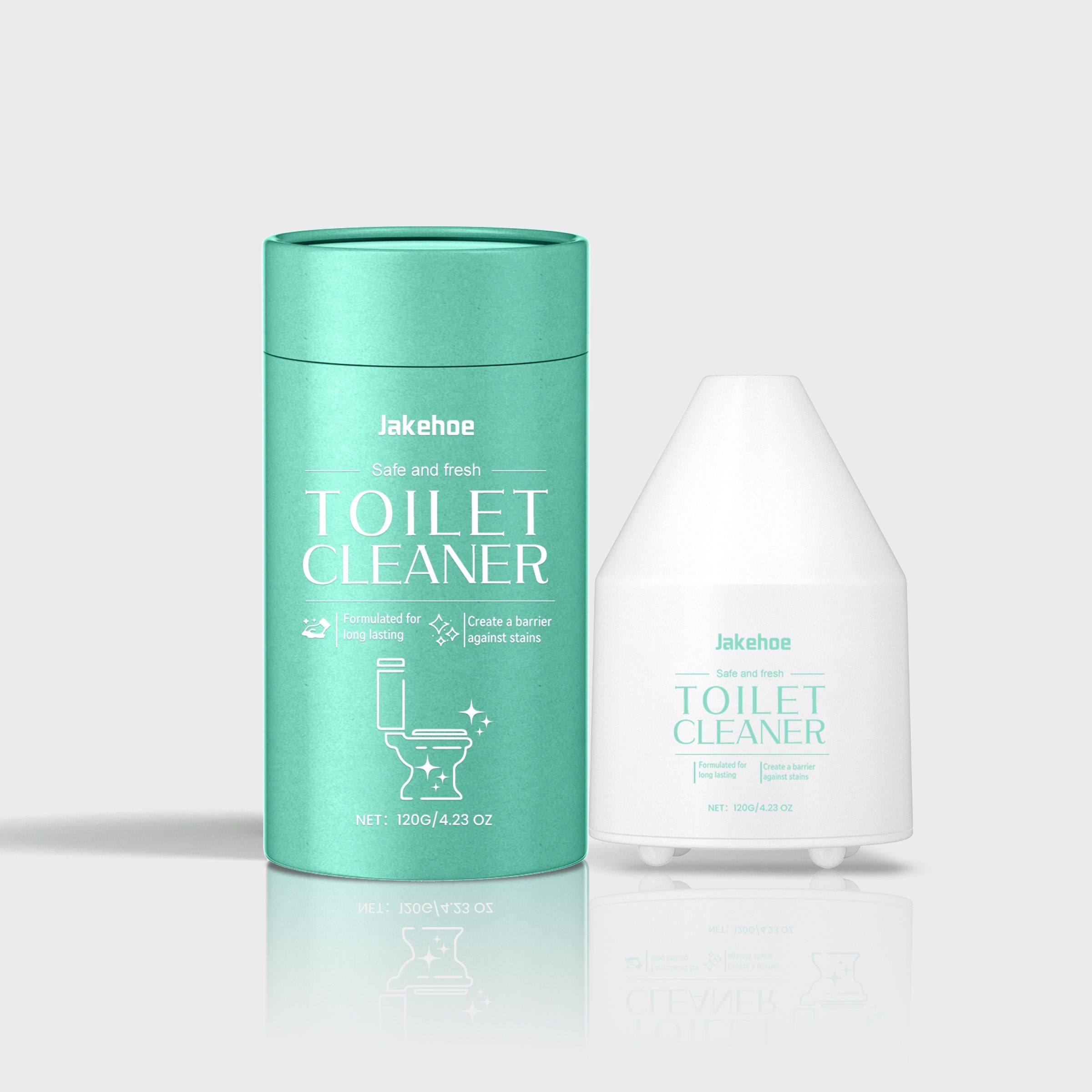 JAKEHOE Toilet Tank Cleaning Block Kit, 3 Blocks with Dosing Container, 120 g Total photo 5
