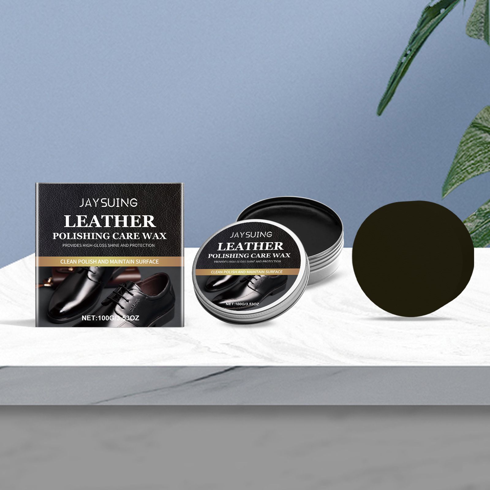 JAYSUING Black Leather Polish Care Wax, 100 g / 1 Pack photo 5