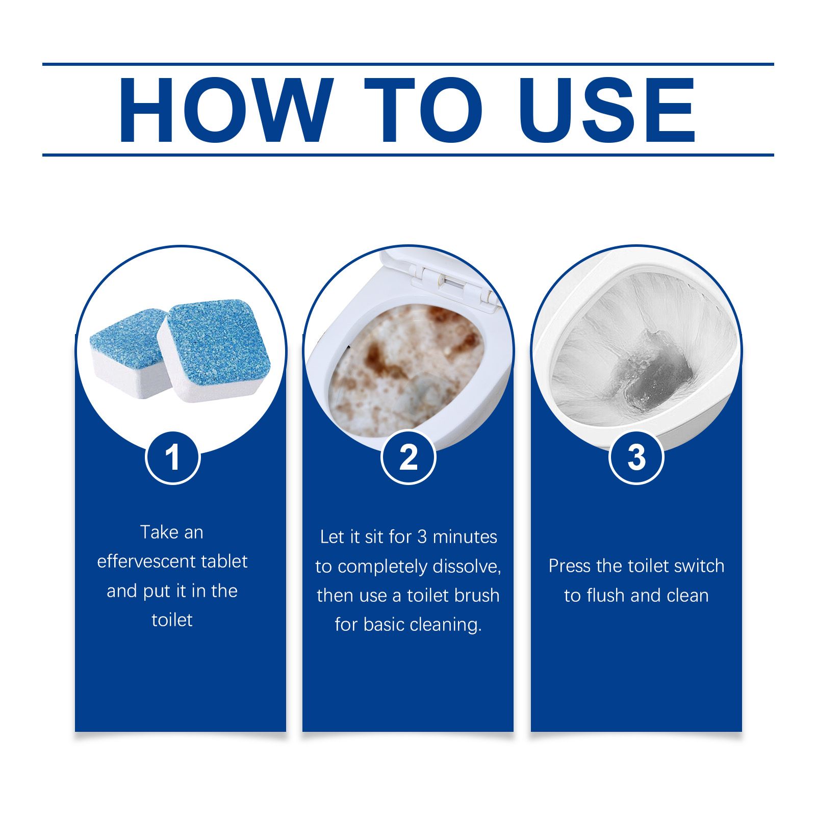 JAYSUING Toilet Bowl Cleaning Tablets, 12 Pieces photo 5