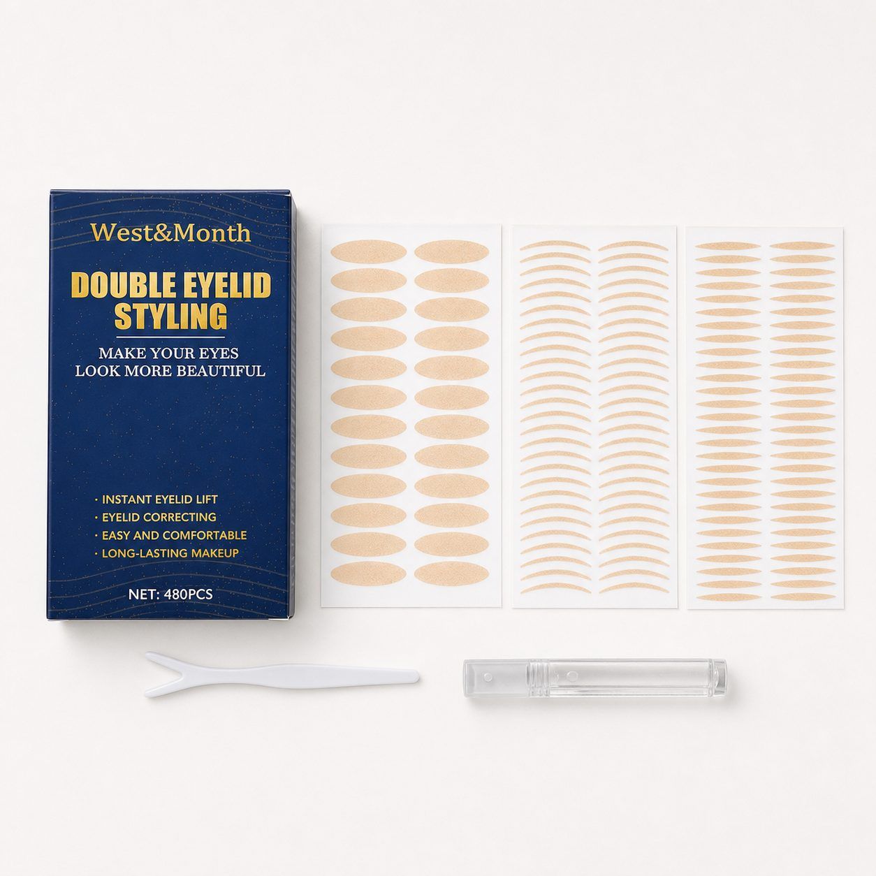 WEST MONTH 480-Piece Double Eyelid Tape Application Kit photo 5