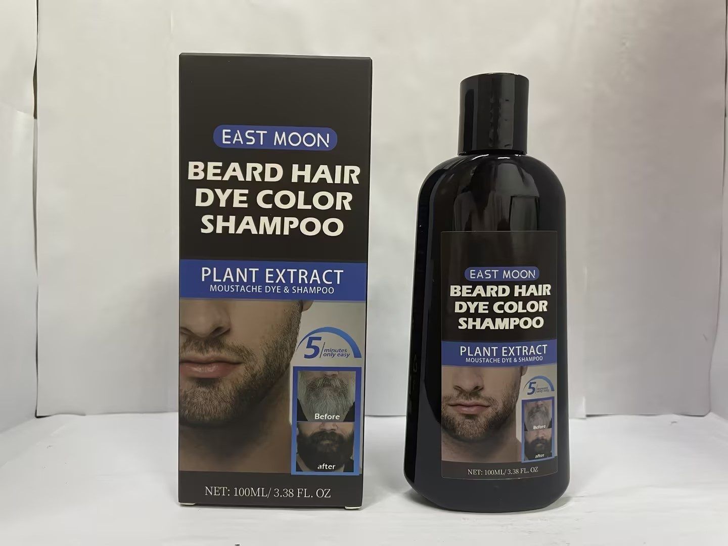 EAST MOON Beard Hair Color Shampoo, 100 ml photo 4