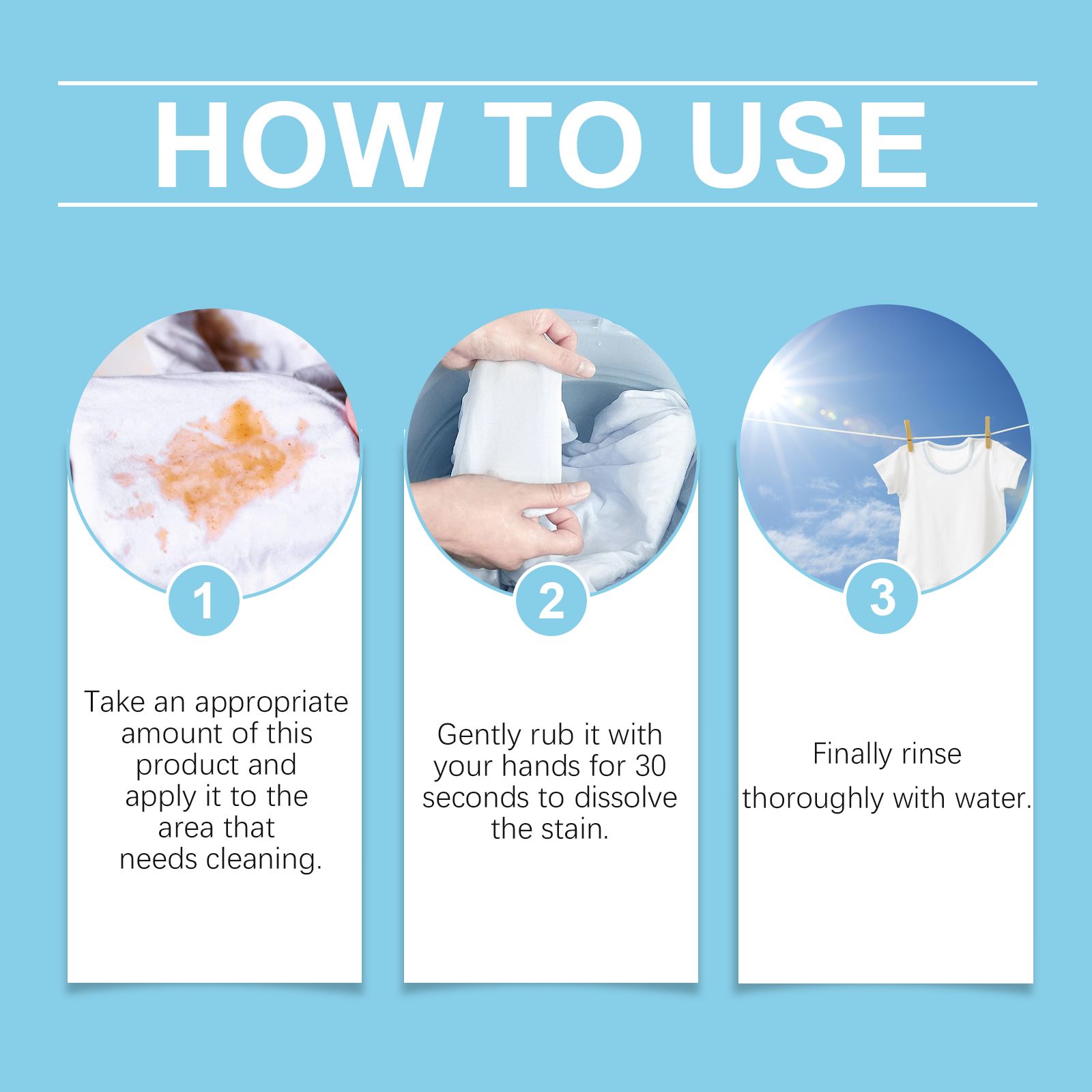 JUE FISH Enzyme Laundry Stain Remover Liquid, 260 g / 1 Pack photo 6