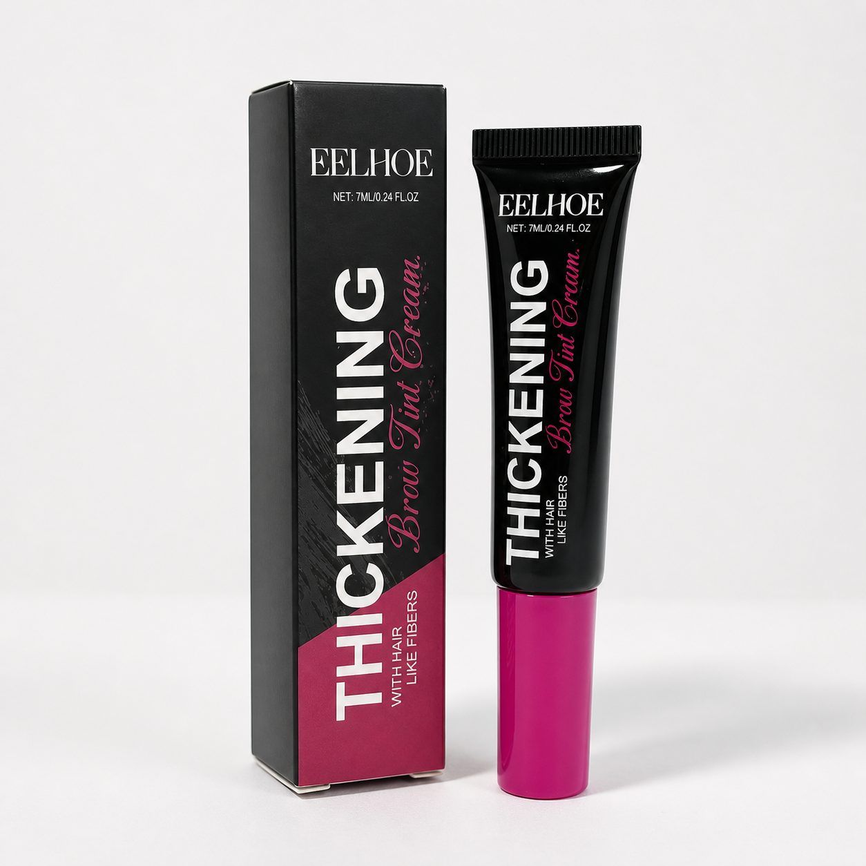 EELHOE Fiber Brow Tint, Black, 7 ml photo 6