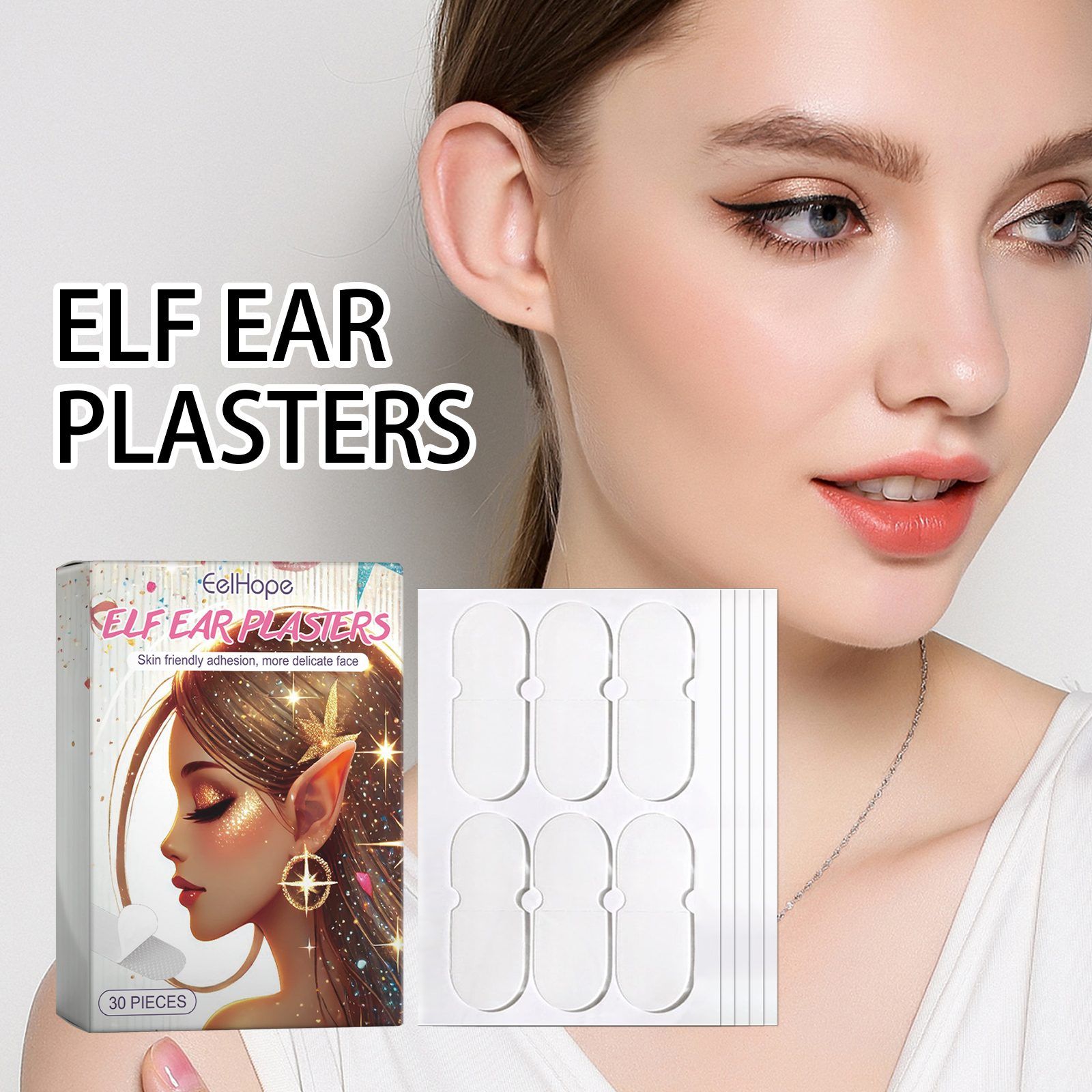 EELHOPE Elf Ear Cosmetic Stickers, 30 Pieces photo 7