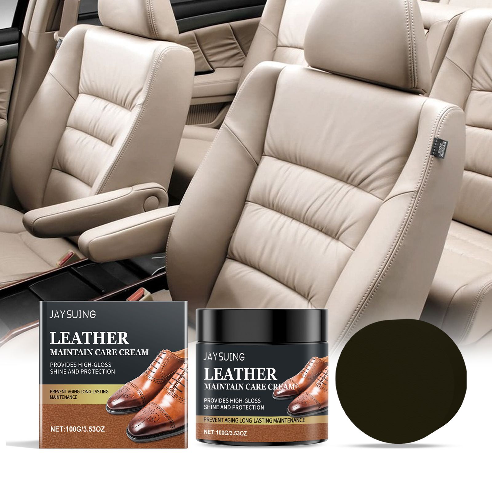 JAYSUING Leather Polishing Care Wax, 100 g / 1 Pack photo 7