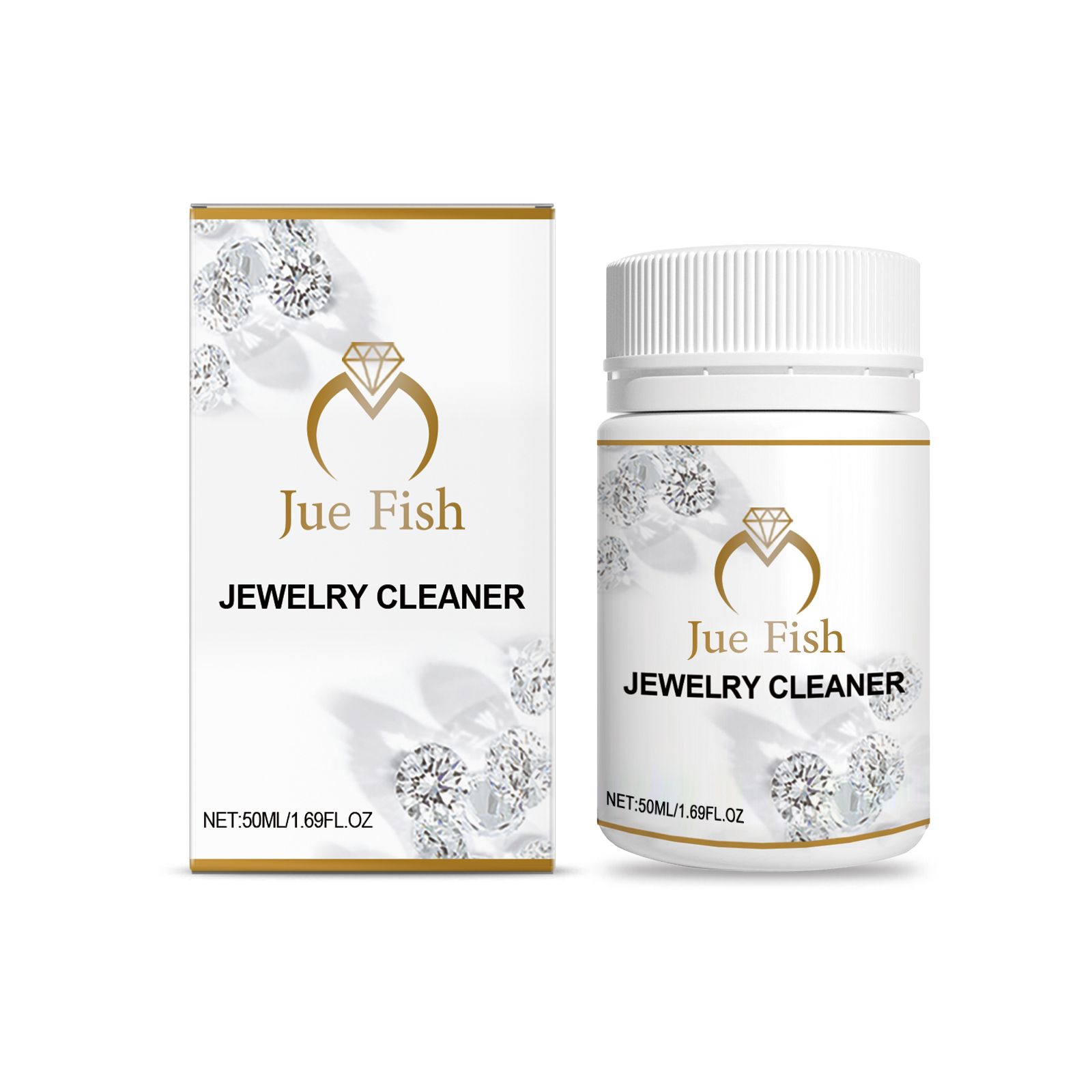 JUE FISH Jewelry Cleaner Liquid, 50 ml / 1 Bottle photo 1