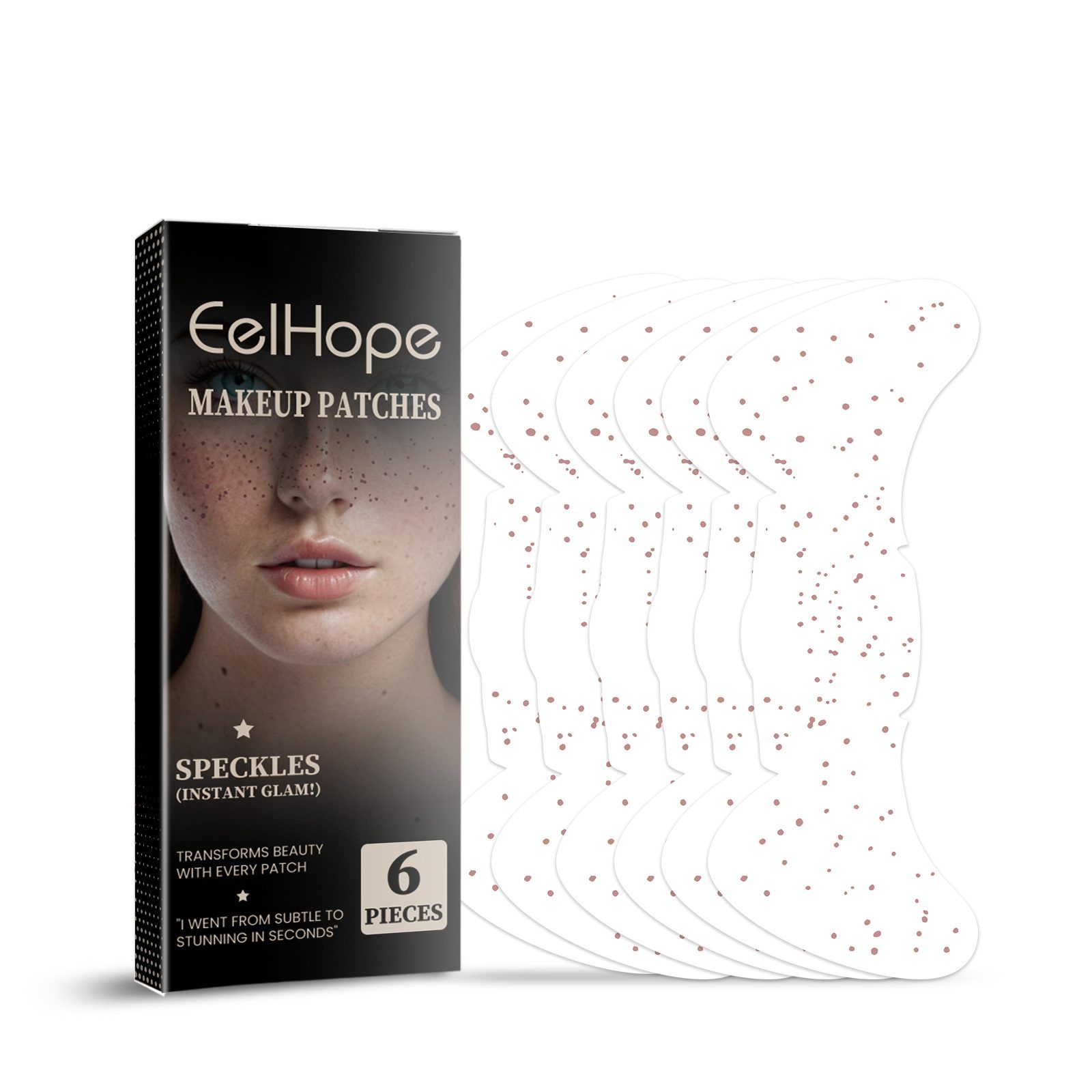 EELHOPE Water-Transfer Freckle Cosmetic Stickers, 6 Pieces photo 6