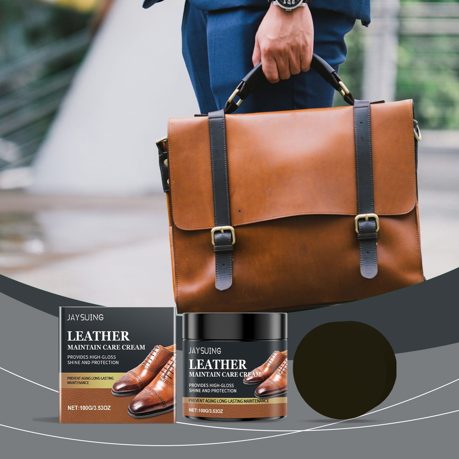 JAYSUING Leather Polishing Care Wax, 100 g / 1 Pack photo 8