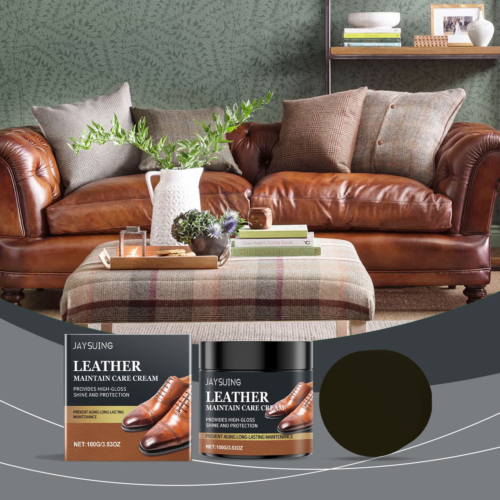 JAYSUING Leather Polishing Care Wax, 100 g / 1 Pack photo 3