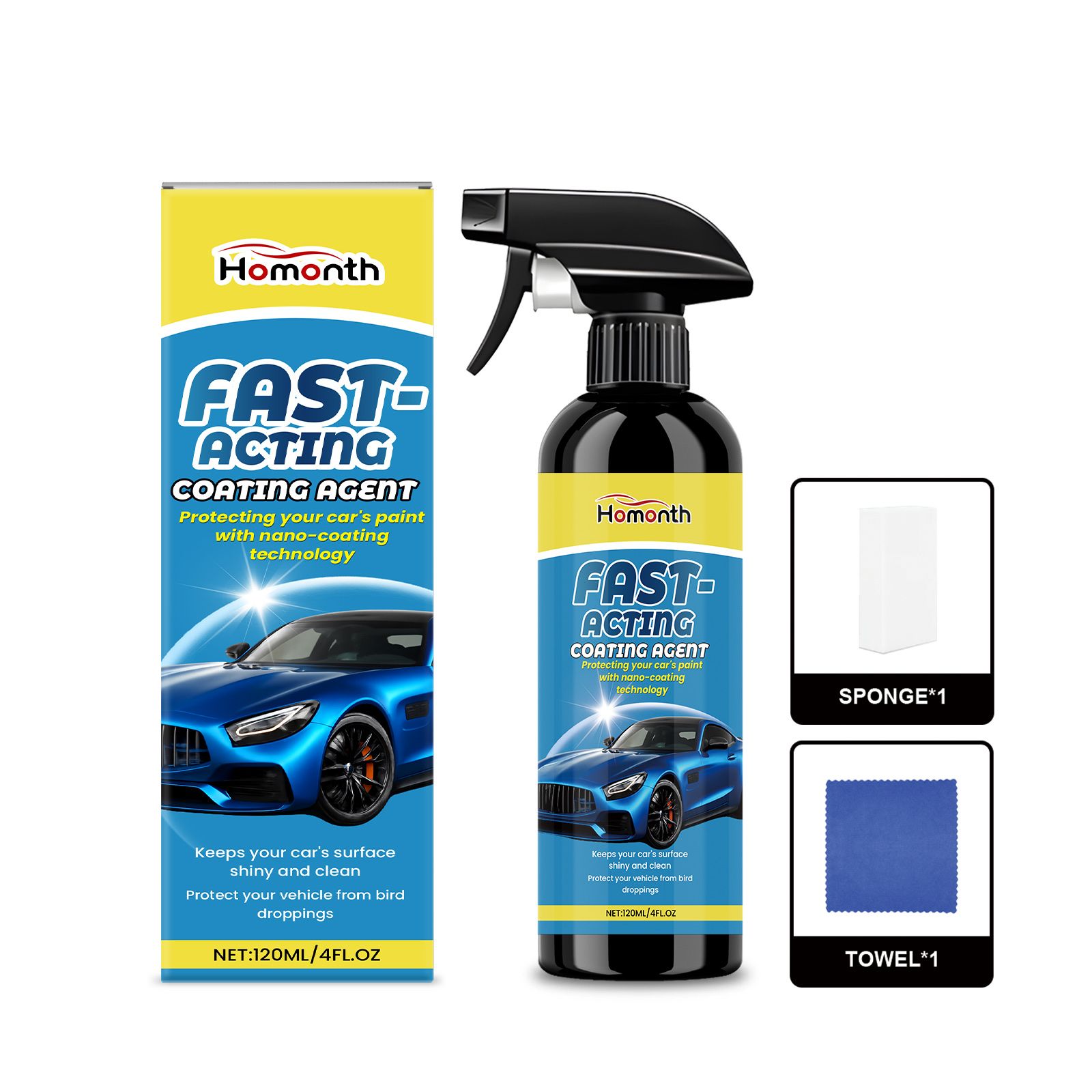 HOMONTH Automotive Coating Spray Kit, 1 Kit photo 1