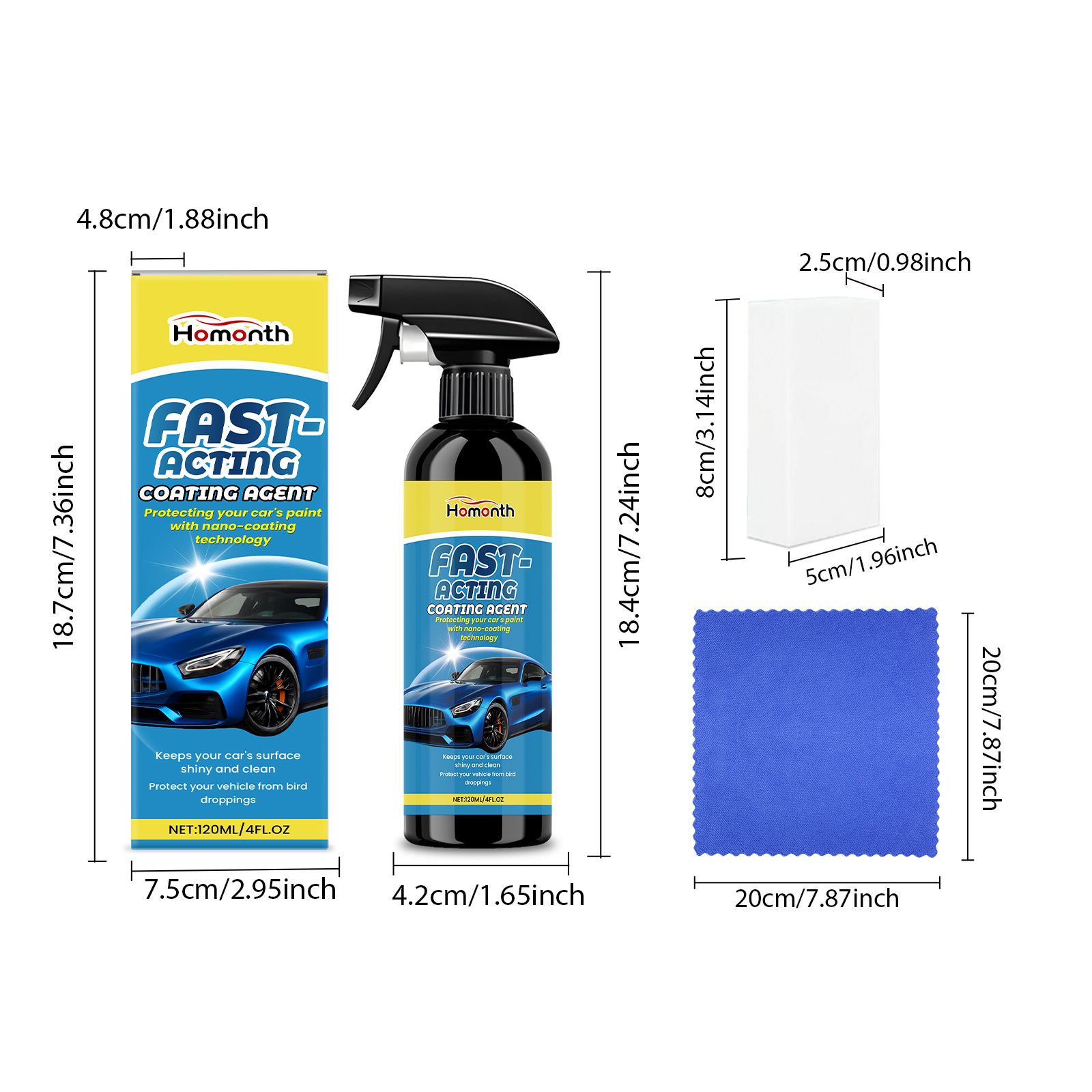 HOMONTH Automotive Coating Spray Kit, 1 Kit photo 3