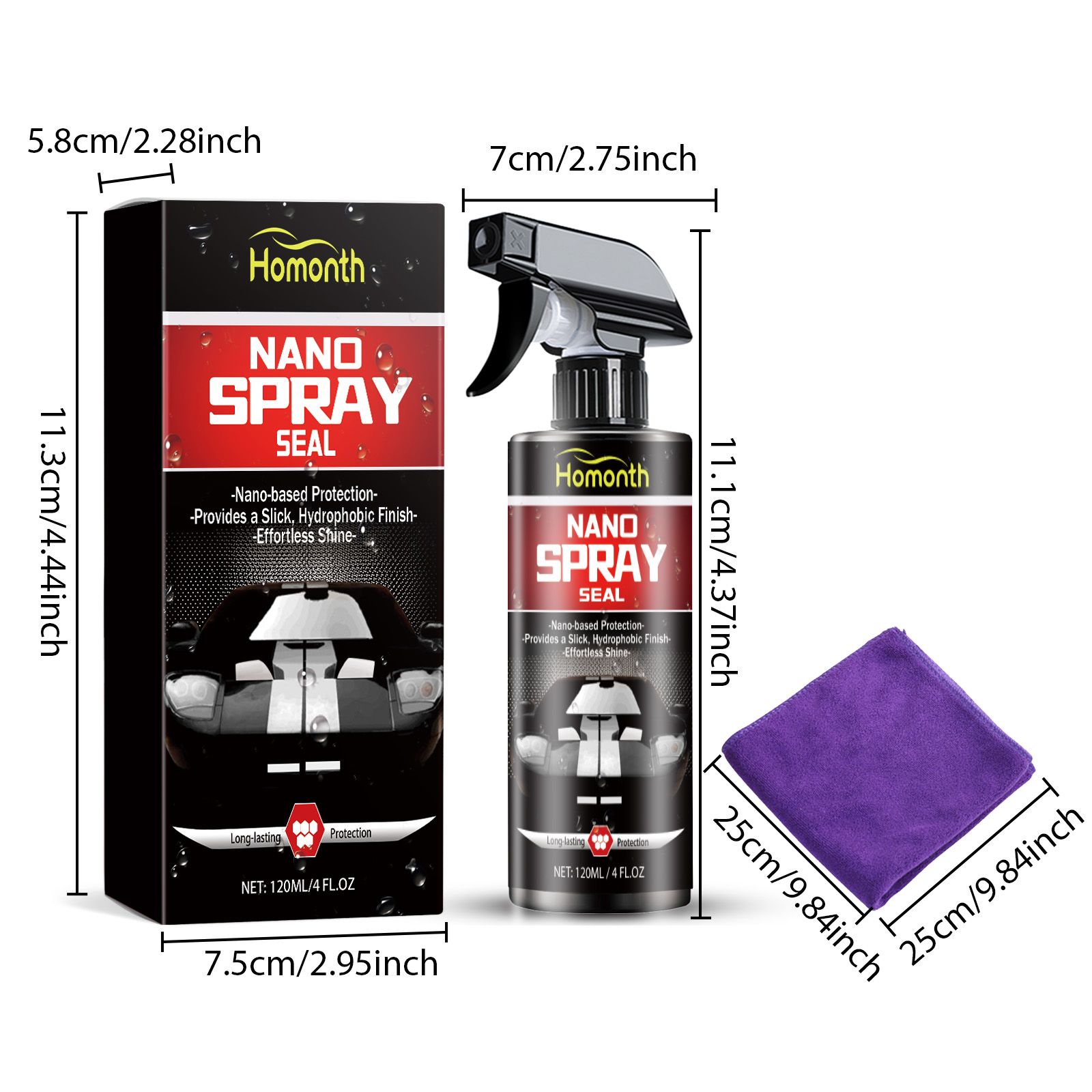 HOMONTH Automotive Coating Spray Kit, 1 Kit photo 3