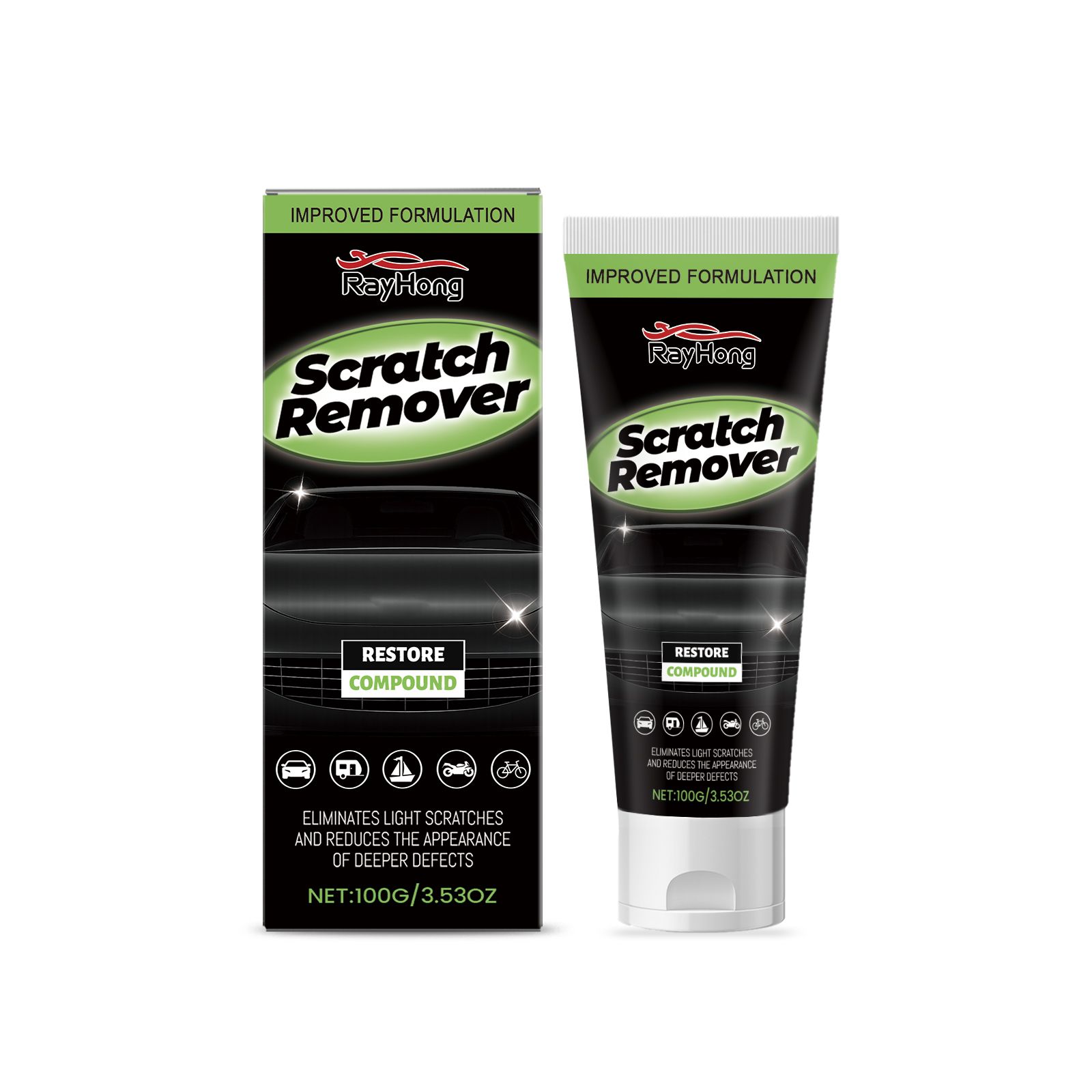 RAYHONG Automotive Paint Scratch Care Paste, 100 g / 1 Pack photo 1