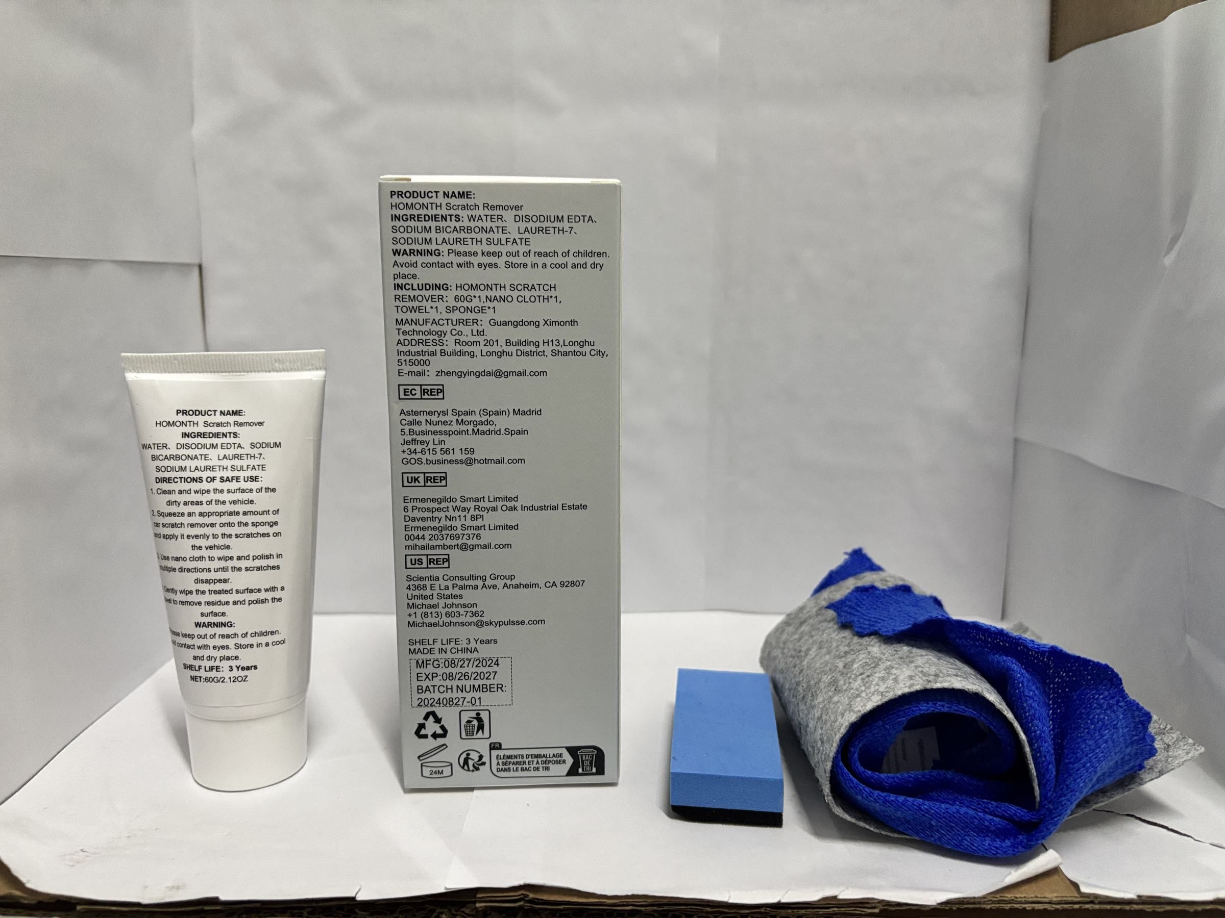 HOMONTH Automotive Paint Scratch Care Cloth Kit, 60 g Kit photo 3
