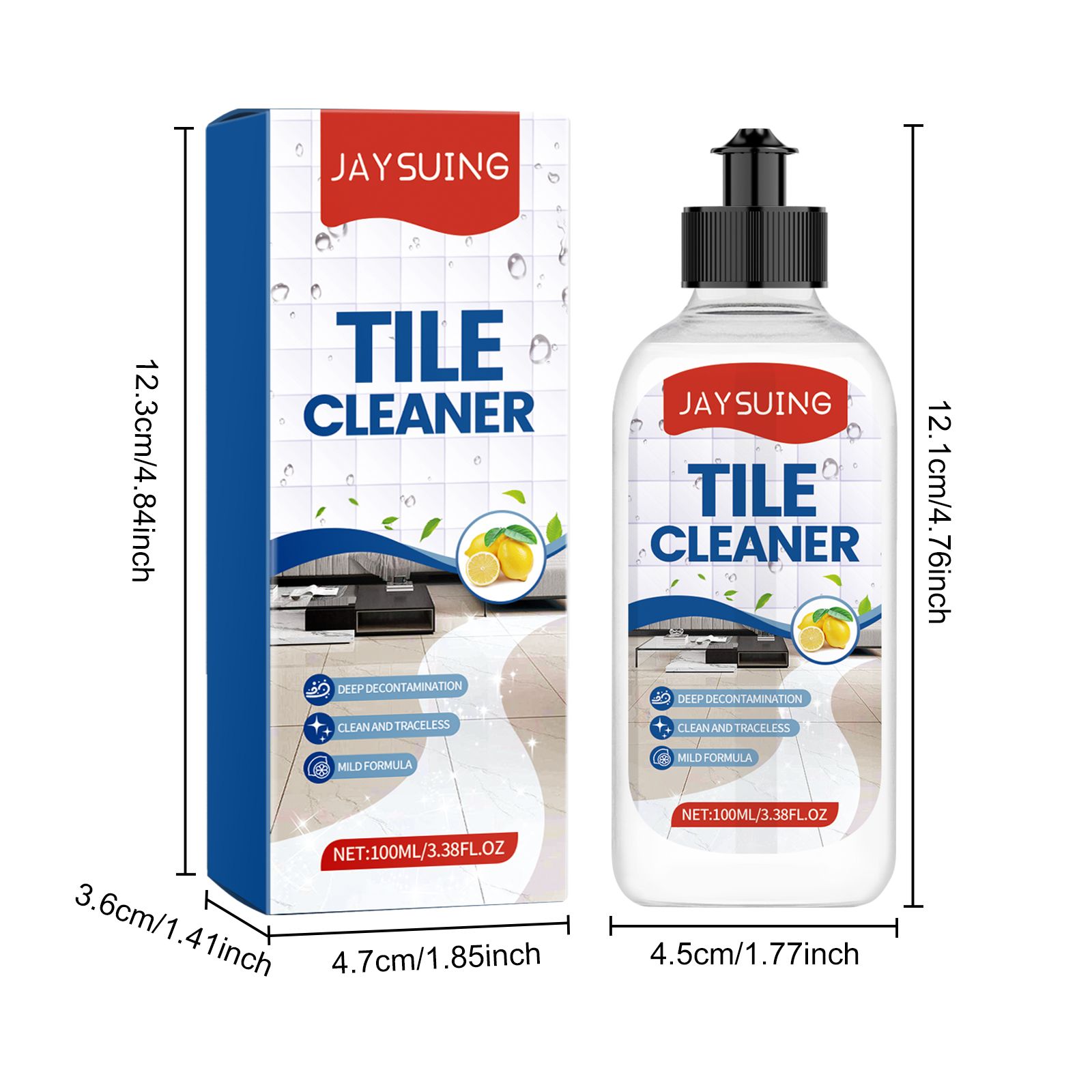JAYSUING Tile Surface Cleaner Liquid, 100 ml / 1 Bottle photo 3