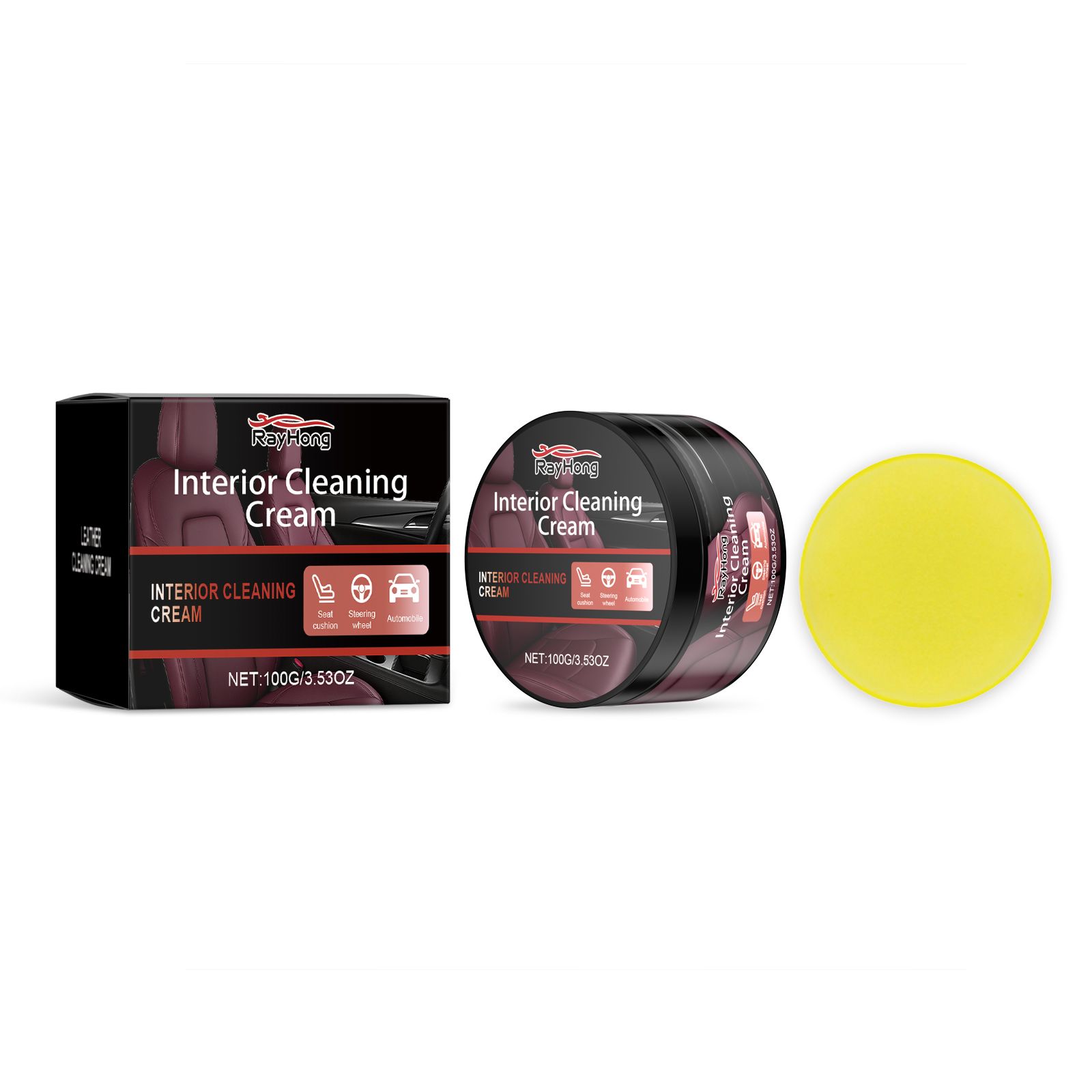 RAYHONG Automotive Leather Interior Care Paste, 100 g / 1 Pack photo 1