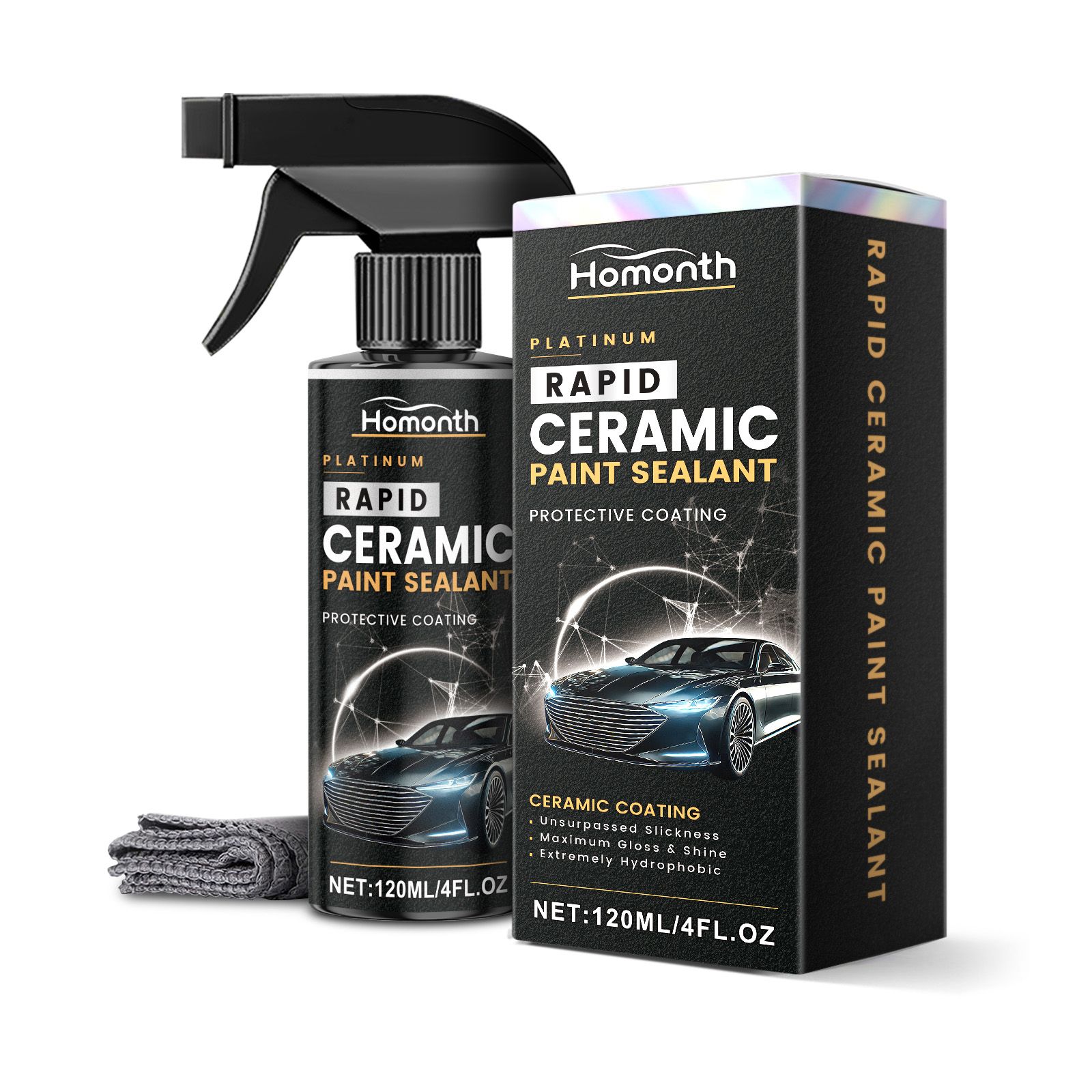 HOMONTH Automotive Gloss Coating Spray, 1 Kit photo 1