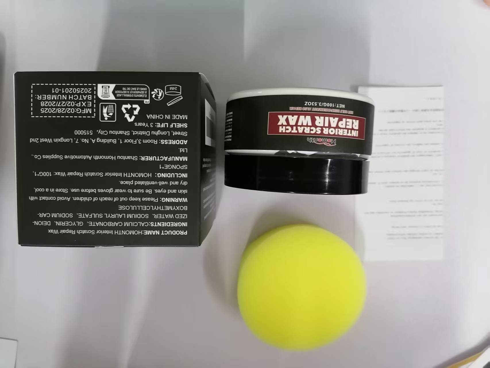 HOMONTH Automotive Interior Scratch Care Wax, 1 Kit photo 3