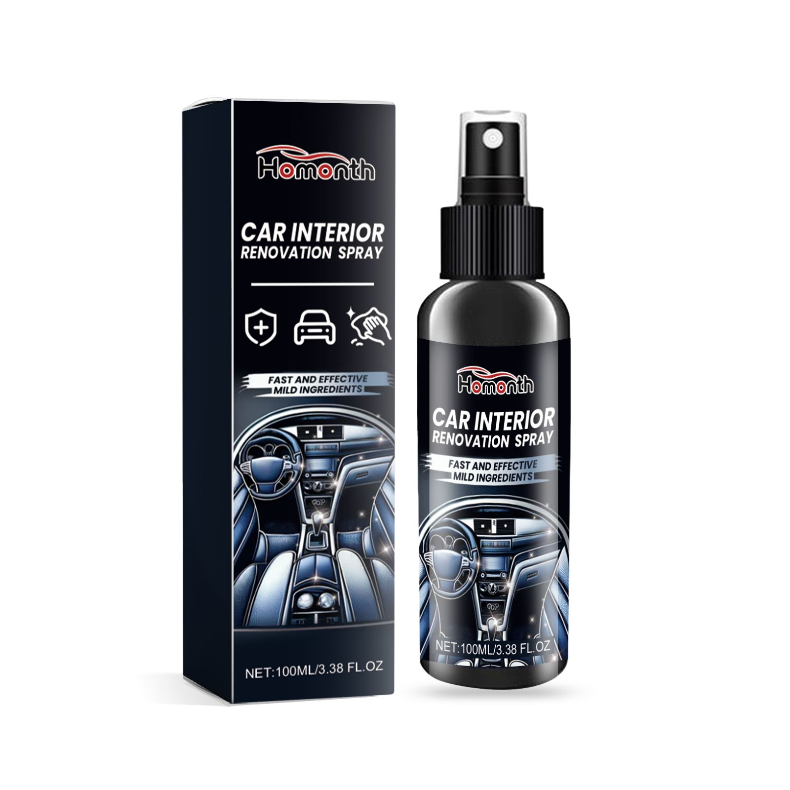 HOMONTH Automotive Interior Color Care Spray, 100 ml / 1 Bottle photo 1
