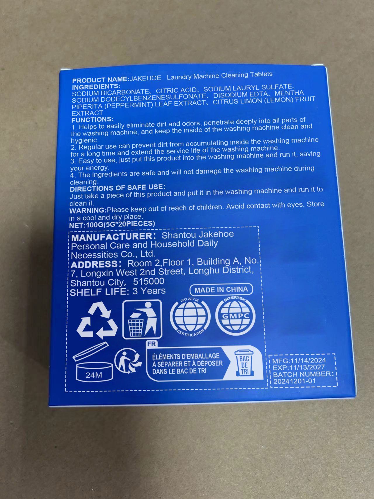 JAKEHOE Washing Machine Cleaning Tablets, 100 g photo 2