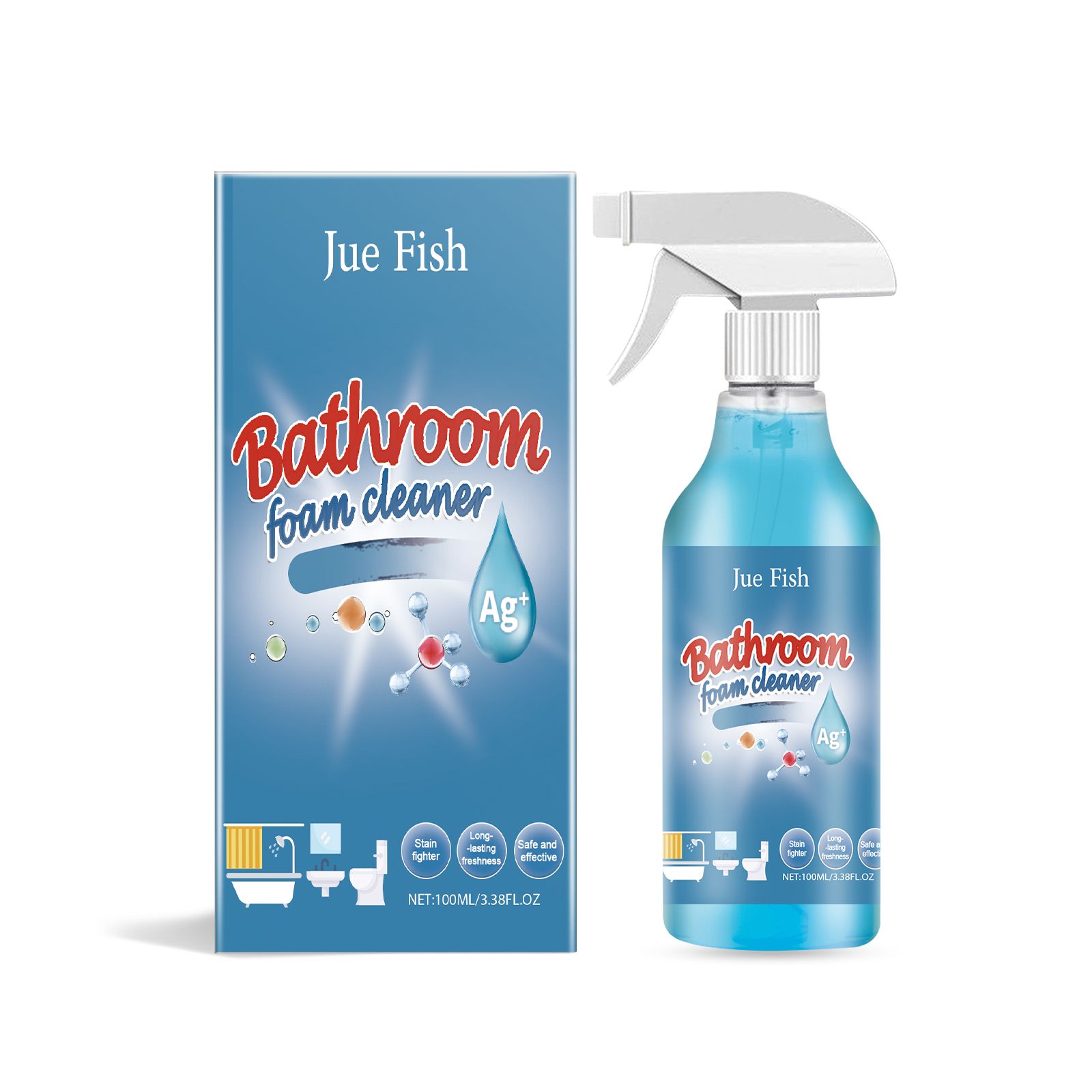 JUE FISH Bathroom Cleaner Spray, 100 ml / 1 Bottle photo 1