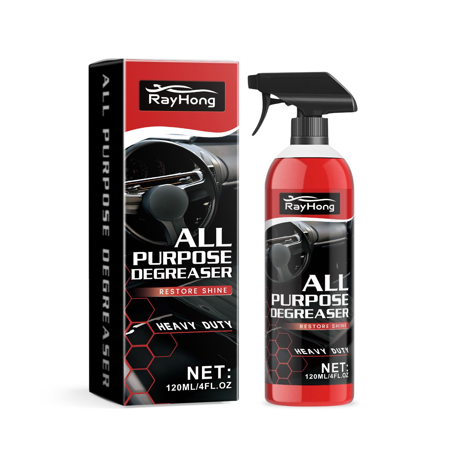 RAYHONG Multipurpose Automotive Cleaner, 120 ml / 1 Bottle photo 1