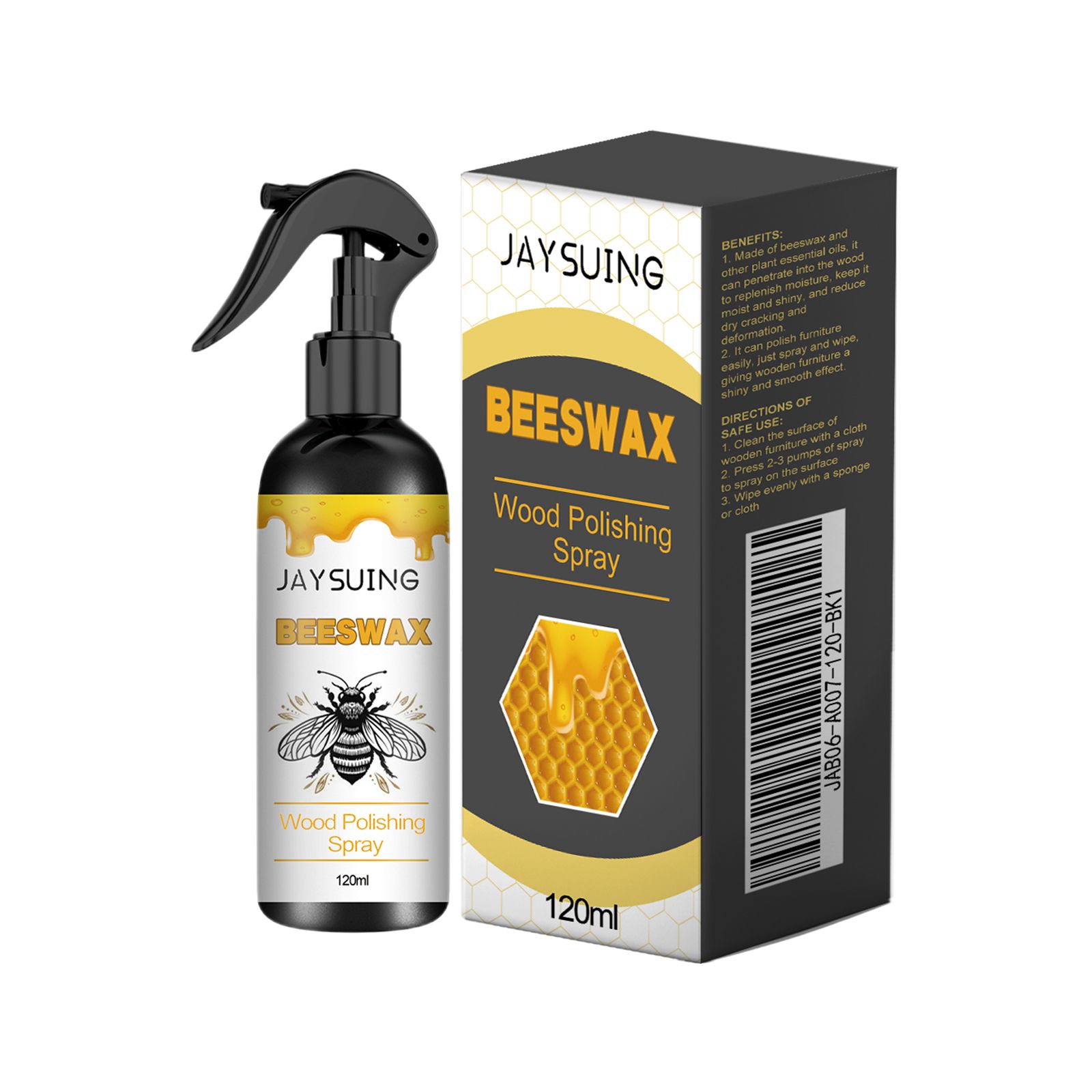 JAYSUING Beeswax Wood Polish Spray, 120 ml / 1 Pack photo 1