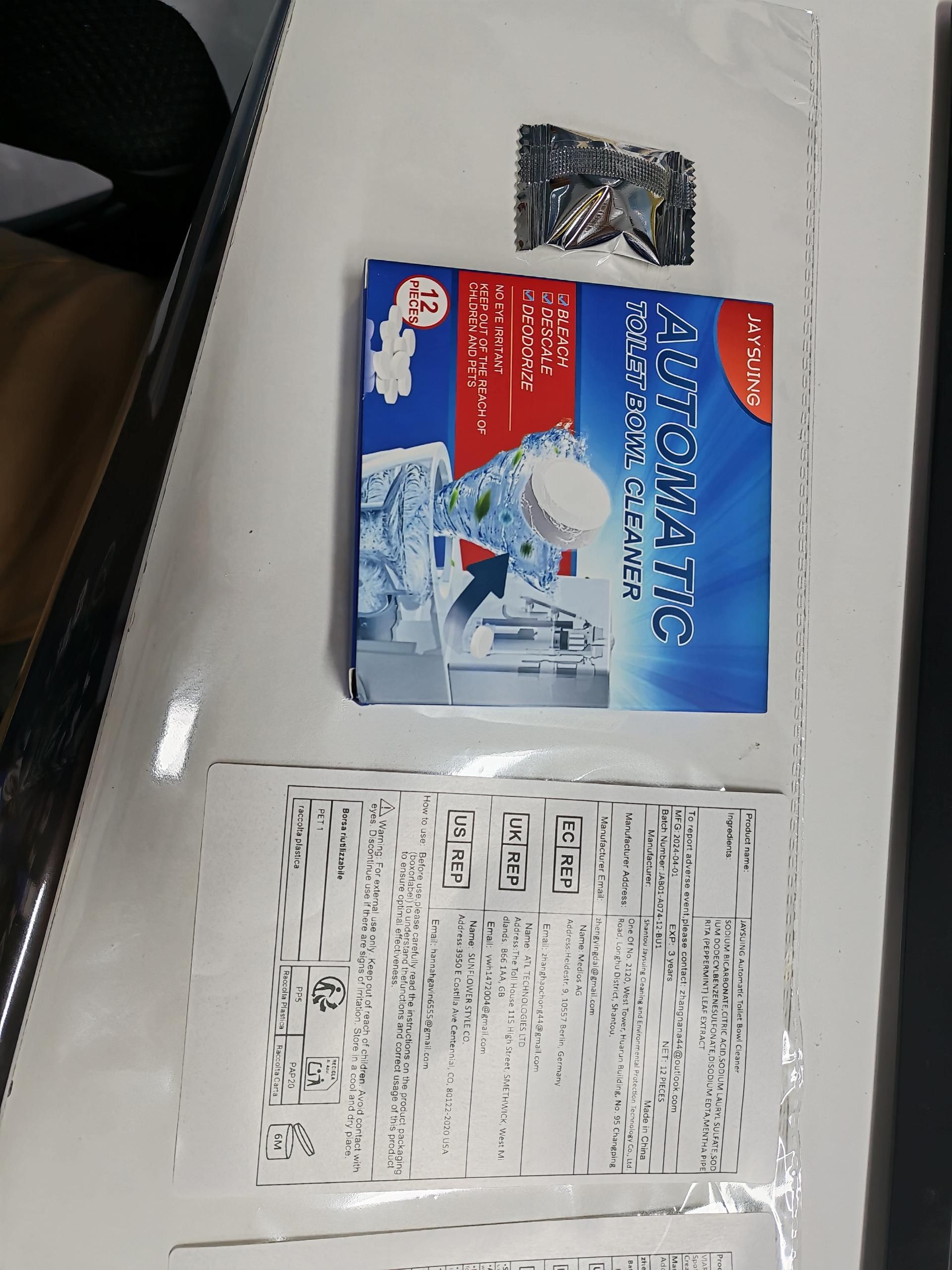 JAYSUING Toilet Bowl Cleaning Tablets, 12 Pieces photo 3