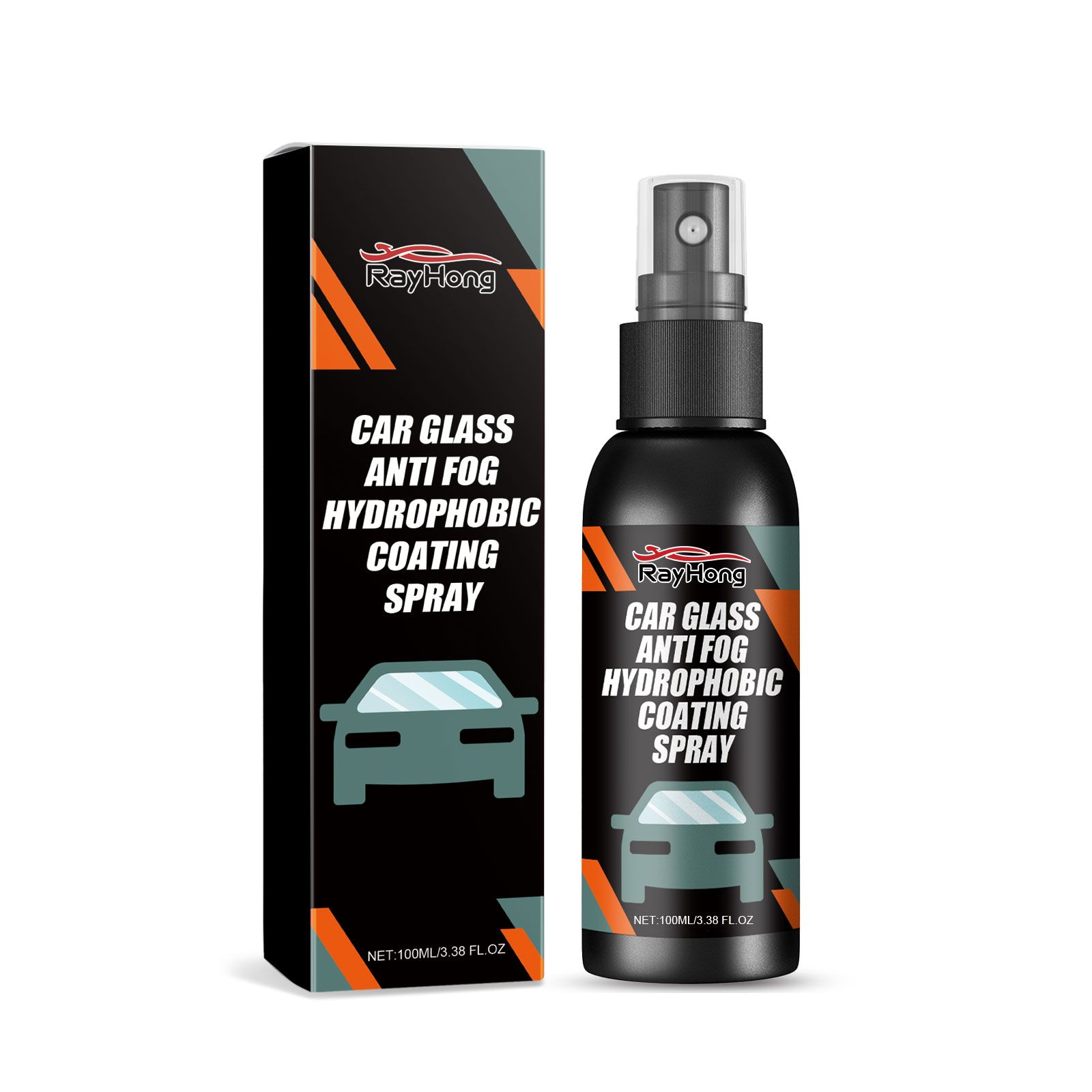 RAYHONG Automotive Glass Care Spray, 100 ml / 1 Bottle photo 1