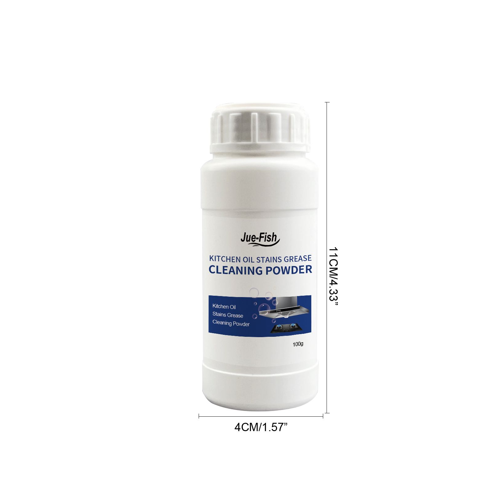 JUE FISH Kitchen Grease Cleaning Powder, 100 g / 1 Bottle photo 3