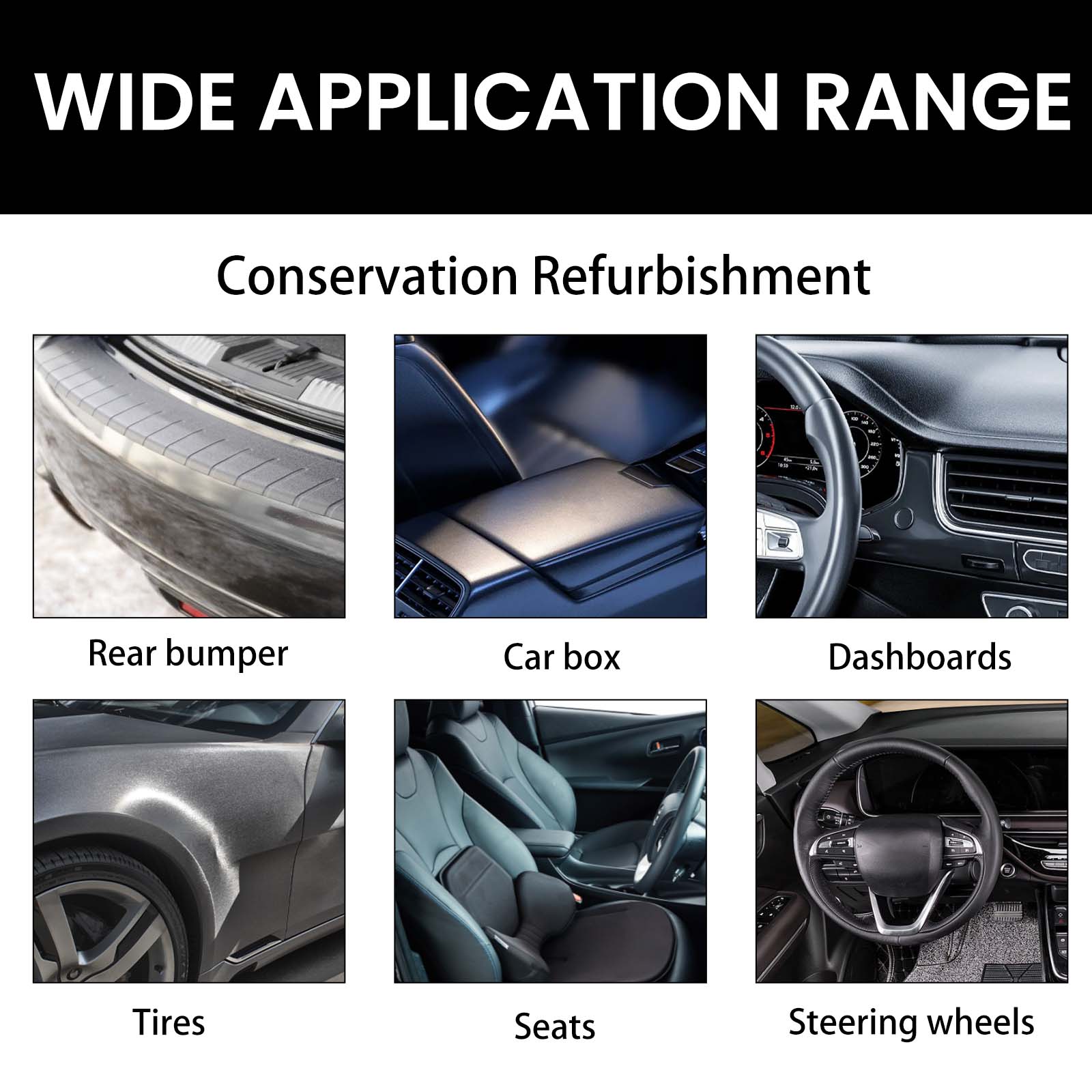 Plastic Repair Wax, Interior Seat Decontamination Gloss Restoration Wax photo 3