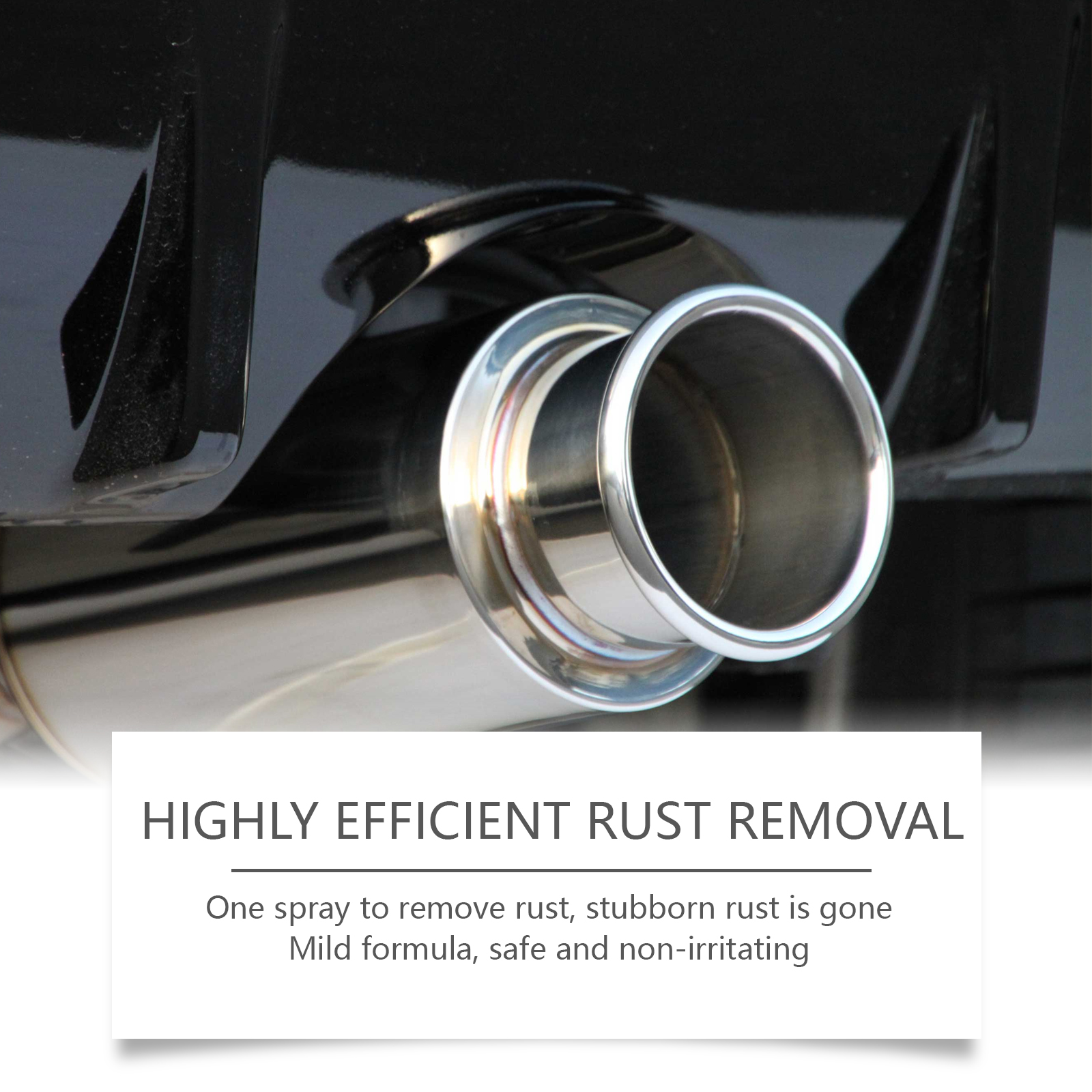 Exhaust Pipe Cleaner, Multi-Purpose De-Rust Repair For Car Motorcycle photo 3