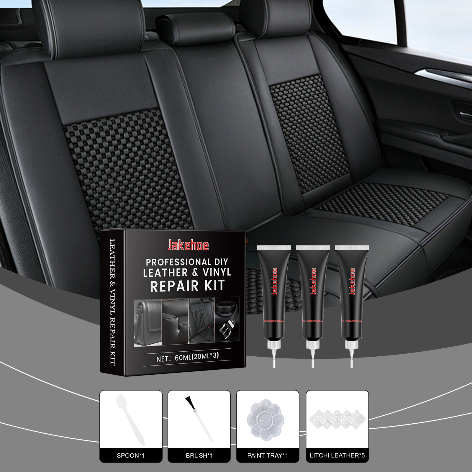 Leather Care Kit, Furniture Sofa Seat Interior Decontamination Set photo 4
