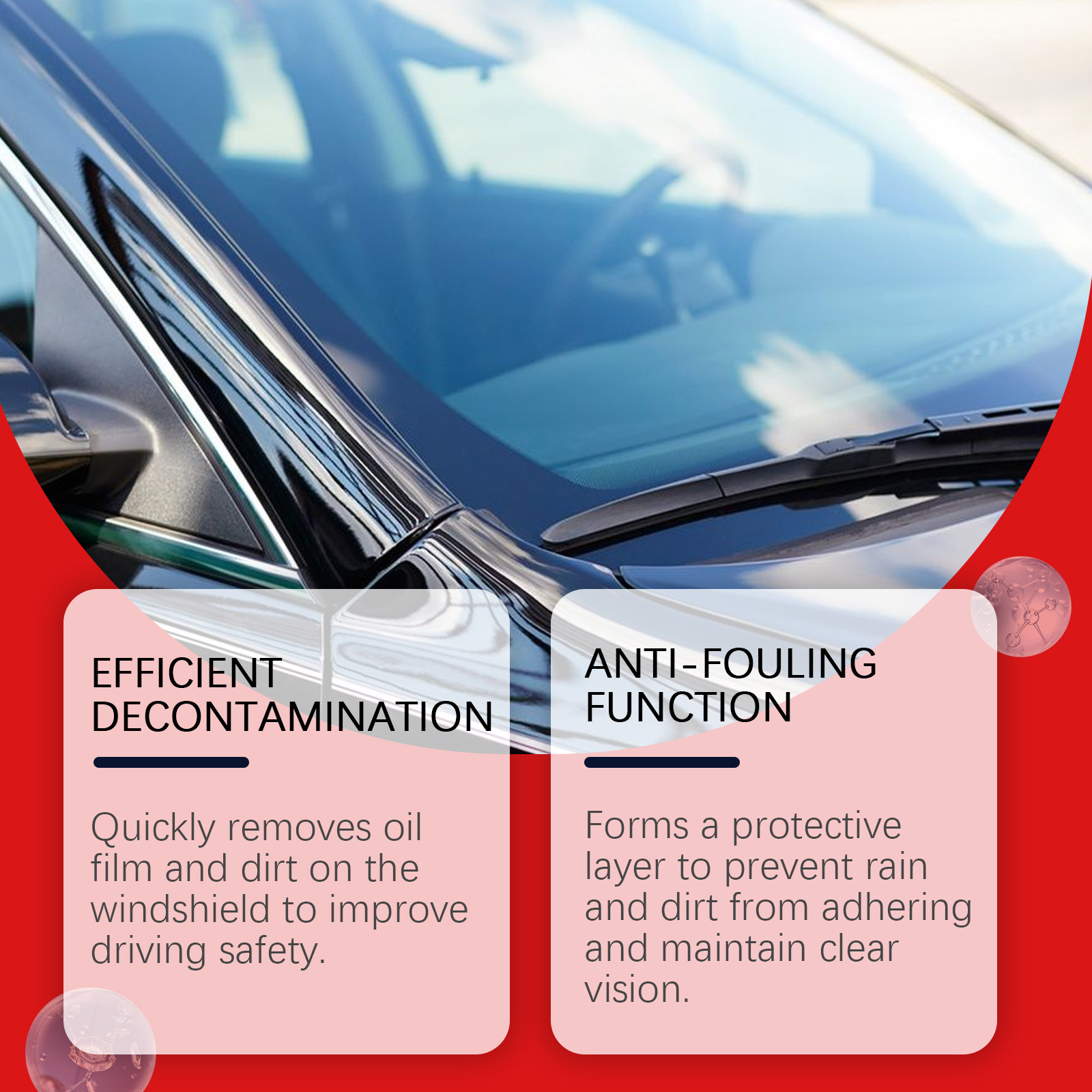 Windshield Oil Film Cream, Glass Coating Decontamination Restoration photo 4
