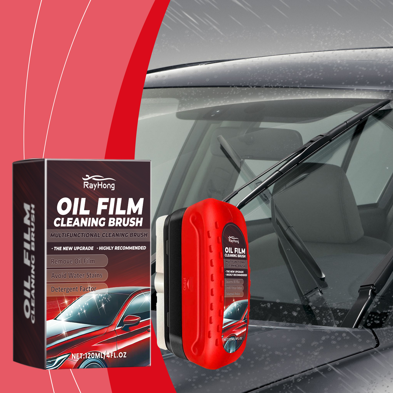 Glass Cleaning Board, Windshield Restoration Oil Film Decontamination photo 5