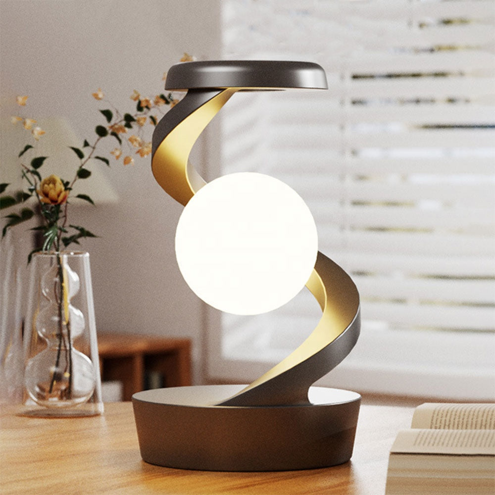 Rechargeable Spiral LED Table Lamp With 15W Wireless Charging, Touch Control & RGB Light photo 1