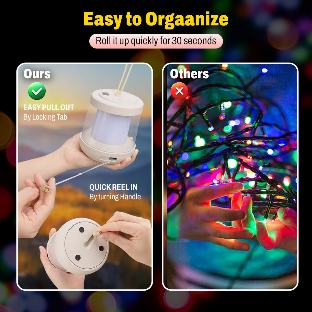 Camping Lantern With Power Bank - 3 Light Modes, Water-Resistant, RGB Ambient Lights photo 3