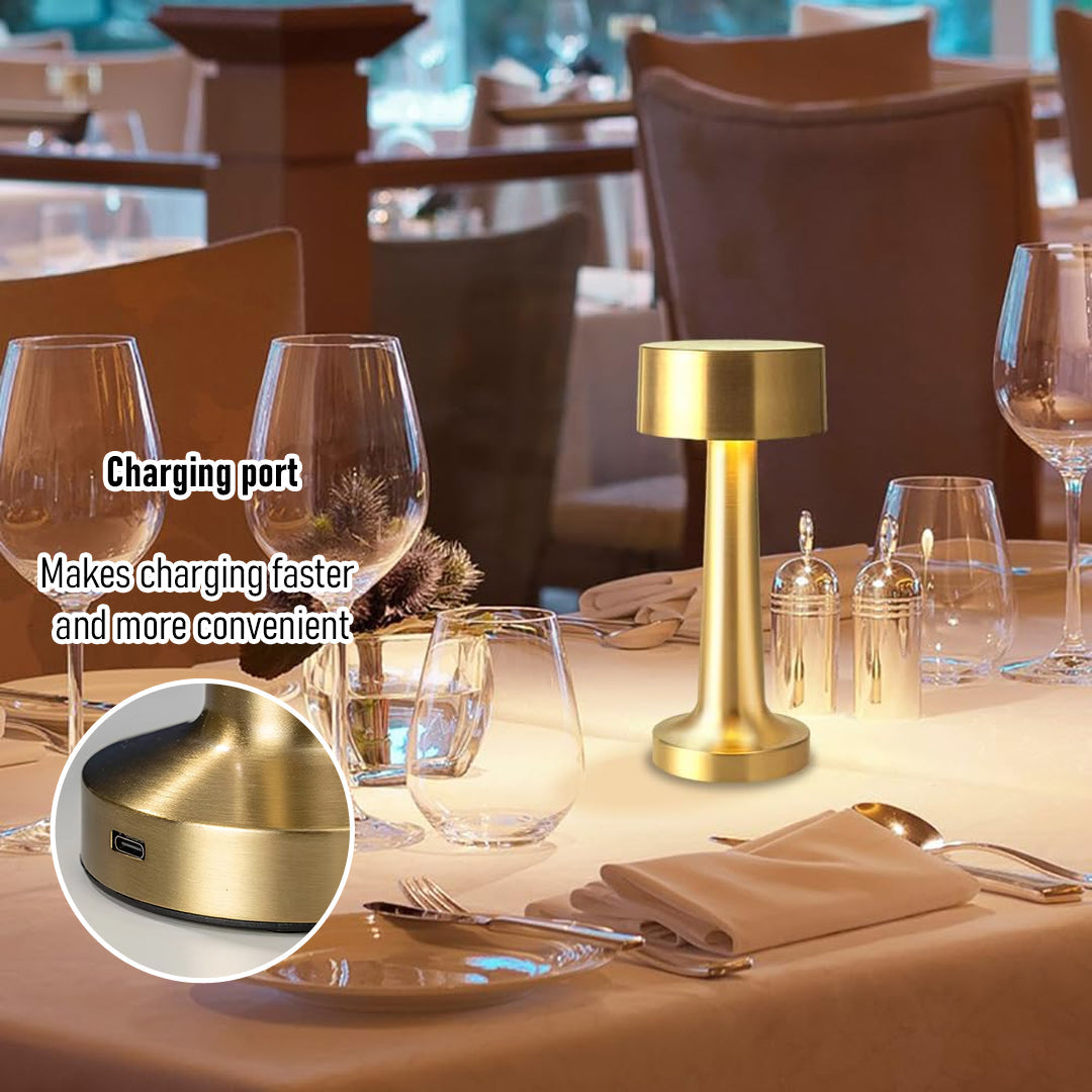 Touch-Control LED Table Lamp - Dimmable Brightness, 3 Light Modes, USB Rechargeable, Elegant Design photo 4