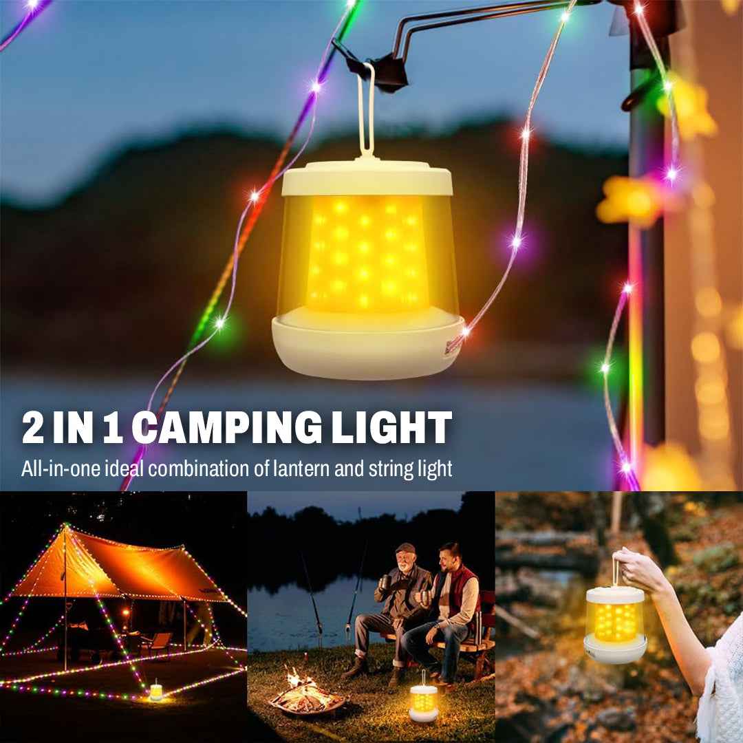 Camping Lantern With Power Bank - 3 Light Modes, Water-Resistant, RGB Ambient Lights photo 4