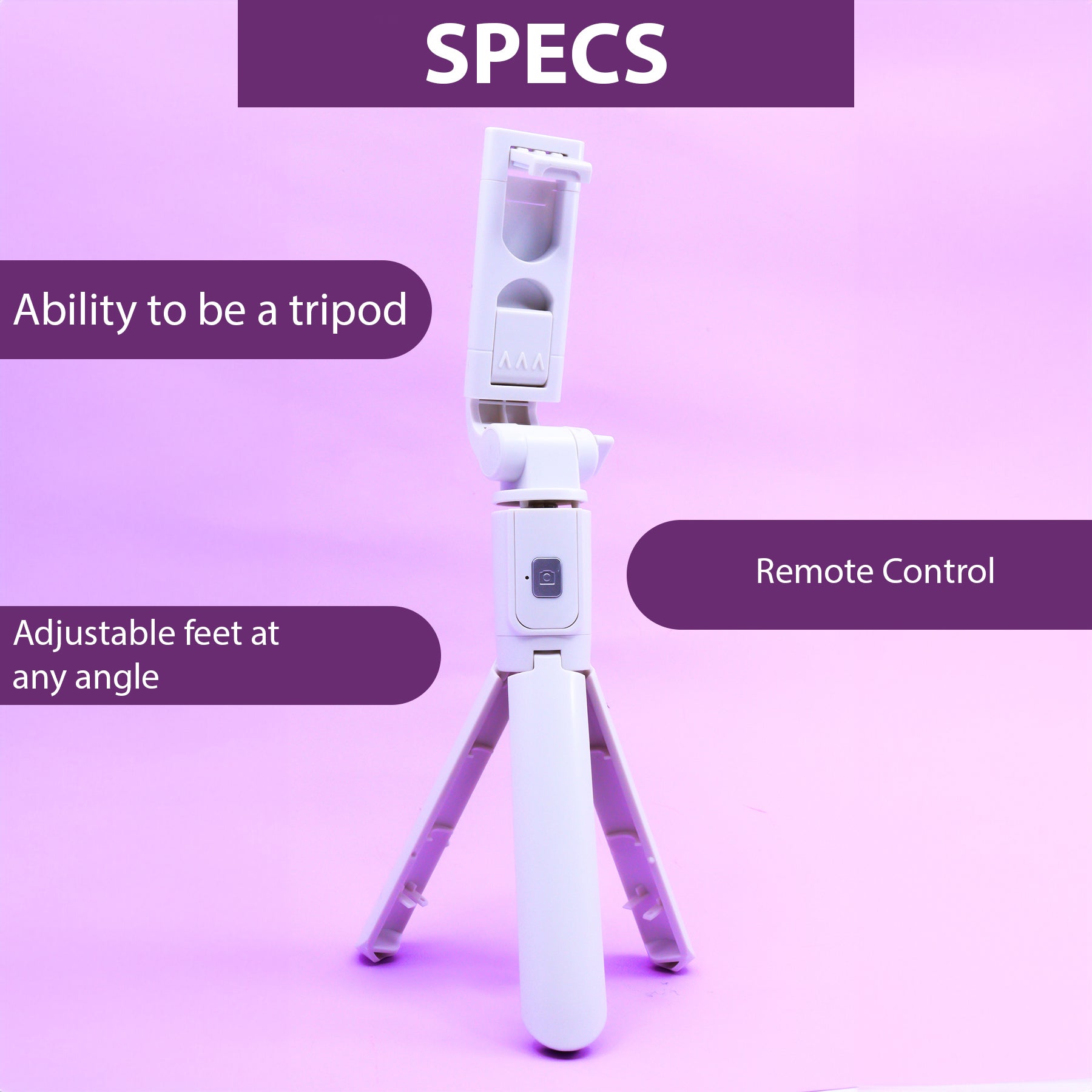Extendable Smartphone Selfie Stick With Remote photo 4