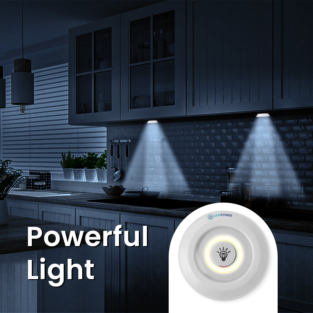 3 PCS Sticky LED Spot Lights With Smart Control Remote photo 4