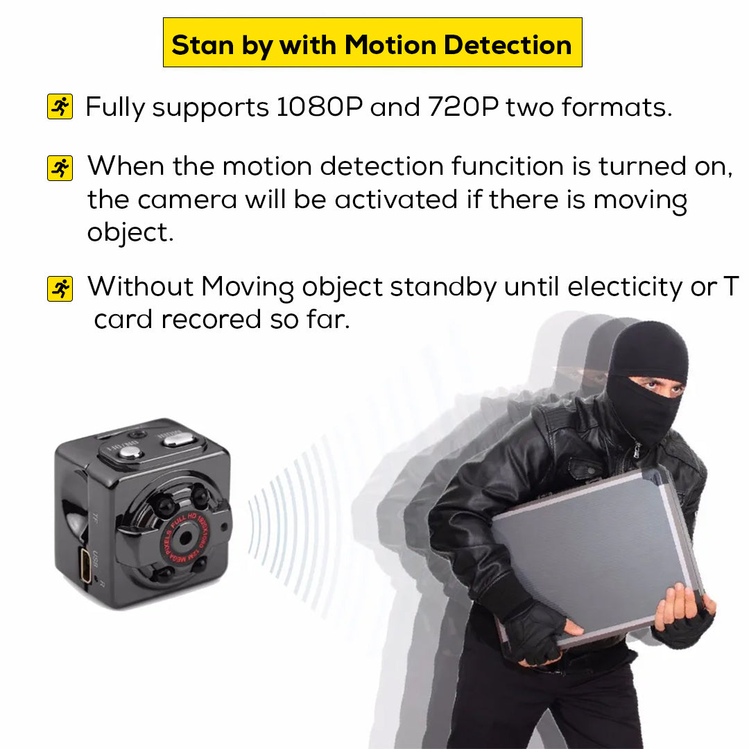 Compact Wireless Micro DVR Camera With Night Vision And Motion Sensor - HD 1080P photo 5