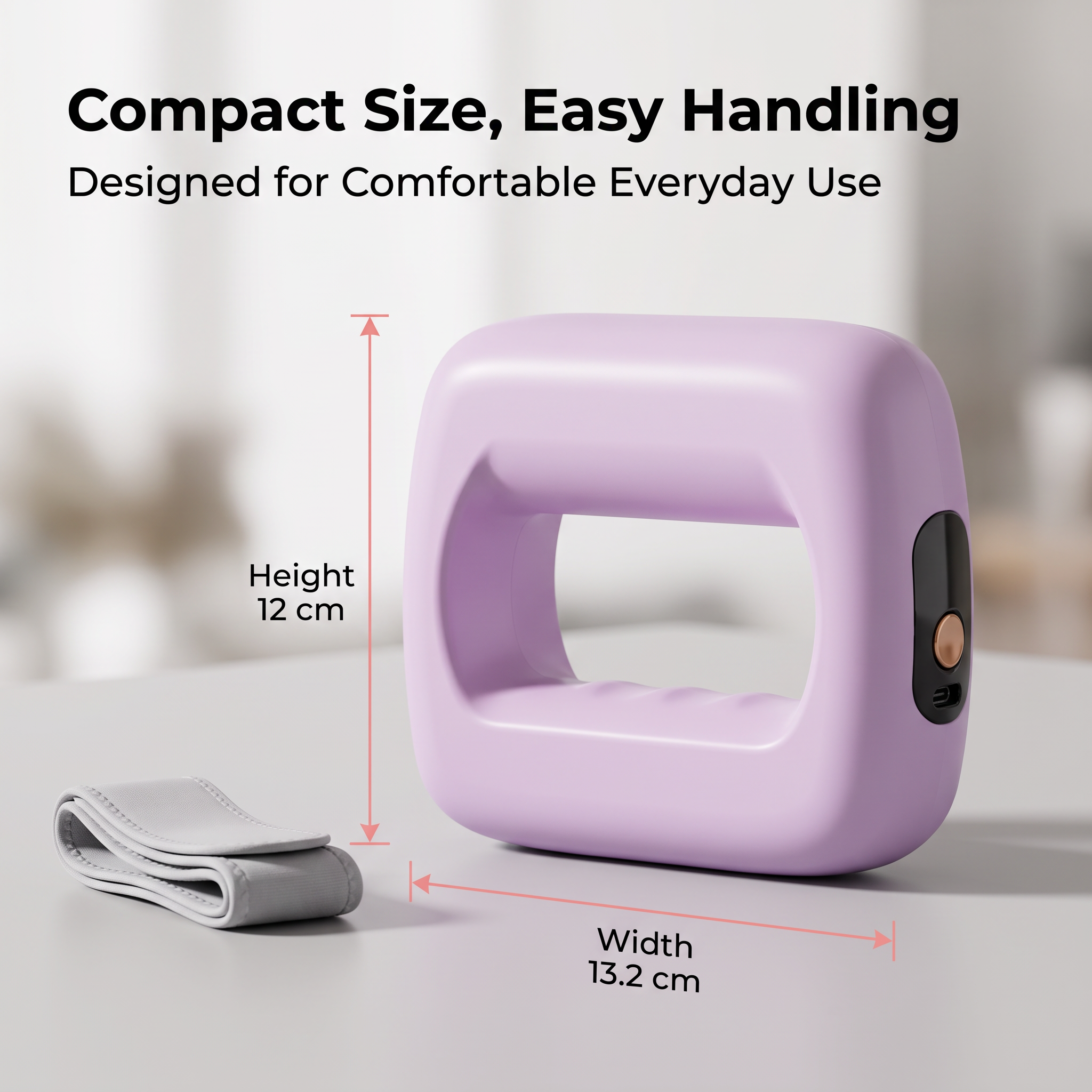 Rechargeable Fascial Ring Massager With Adjustable Strap, 8 Adjustable Settings, LED Display & USB-C Charging photo 2