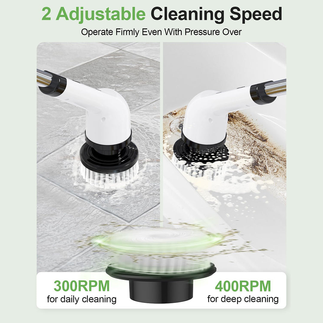 Electric Cleaning Brush With Multiple Brush Heads - Handheld Household Scrubber photo 3