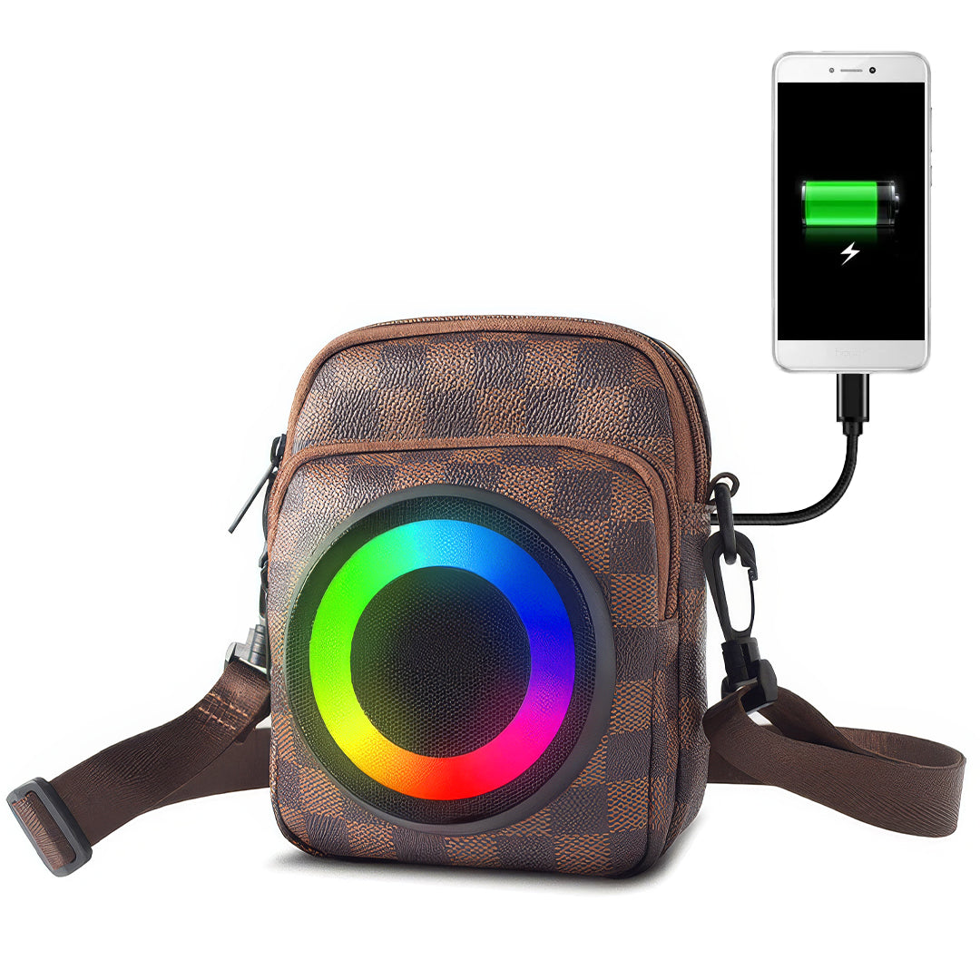 Bluetooth Speaker Bag - LED Lights, USB Power & 2500mAh Battery photo 1
