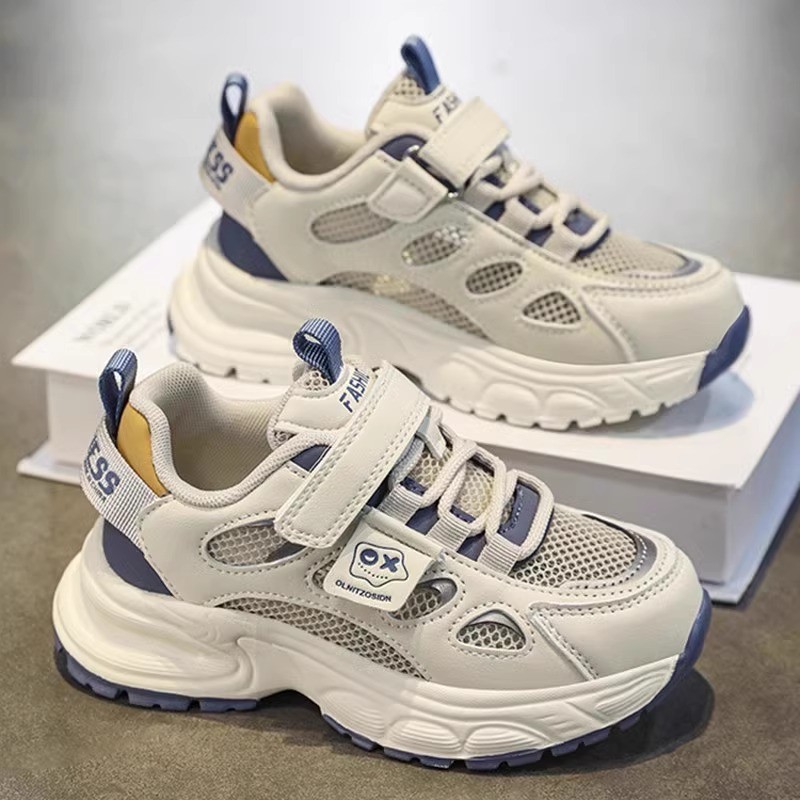 2026 Summer New Kids Mesh Breathable Sneakers, Boys Casual Dad Shoes For Middle And Big Kids photo 2